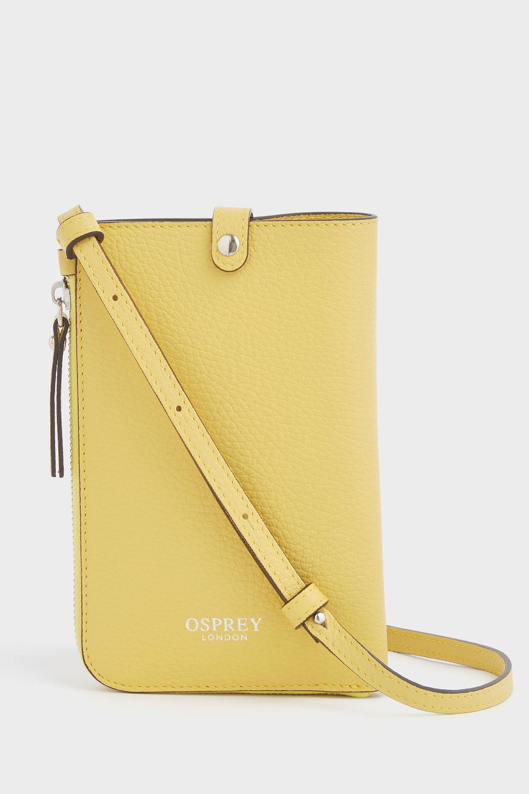 Osprey London The Electra Italian Leather Lanyard Phone Bag