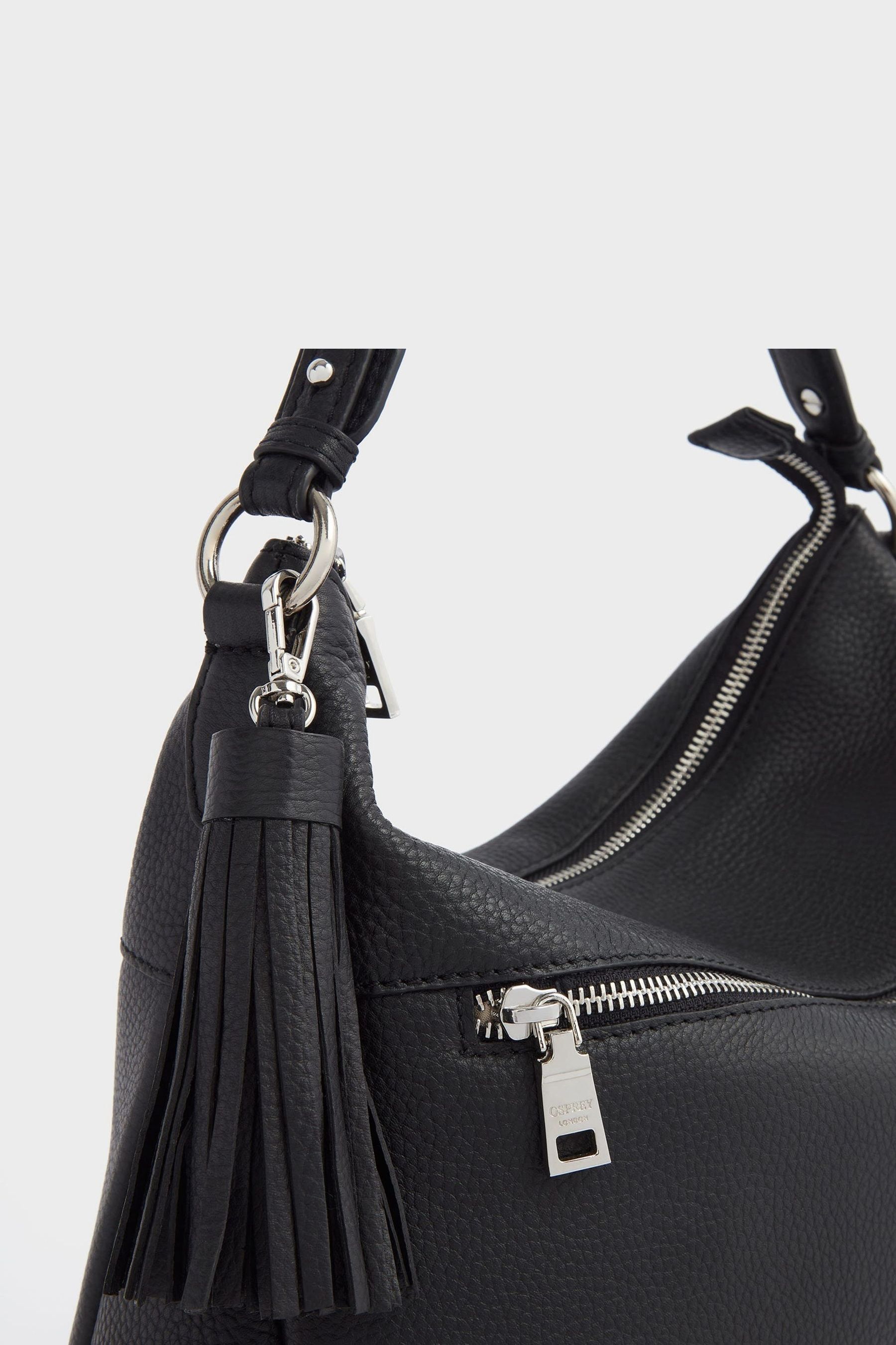 OSPREY LONDON Natural The Stella Leather Hobo Bag