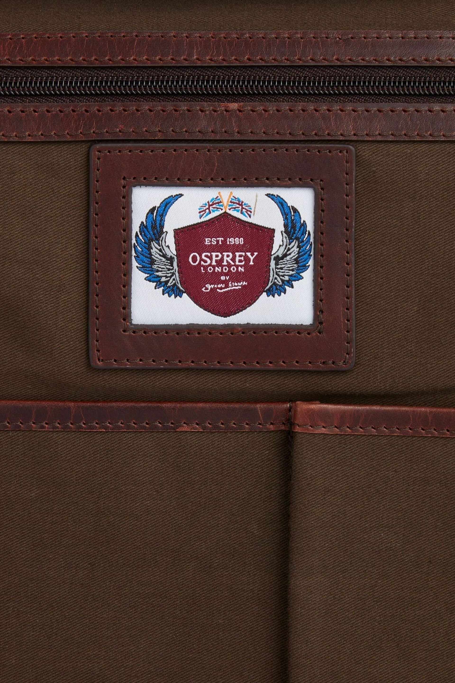 OSPREY LONDON XL The Carter Leather Messenger Bag - Image 4 of 4