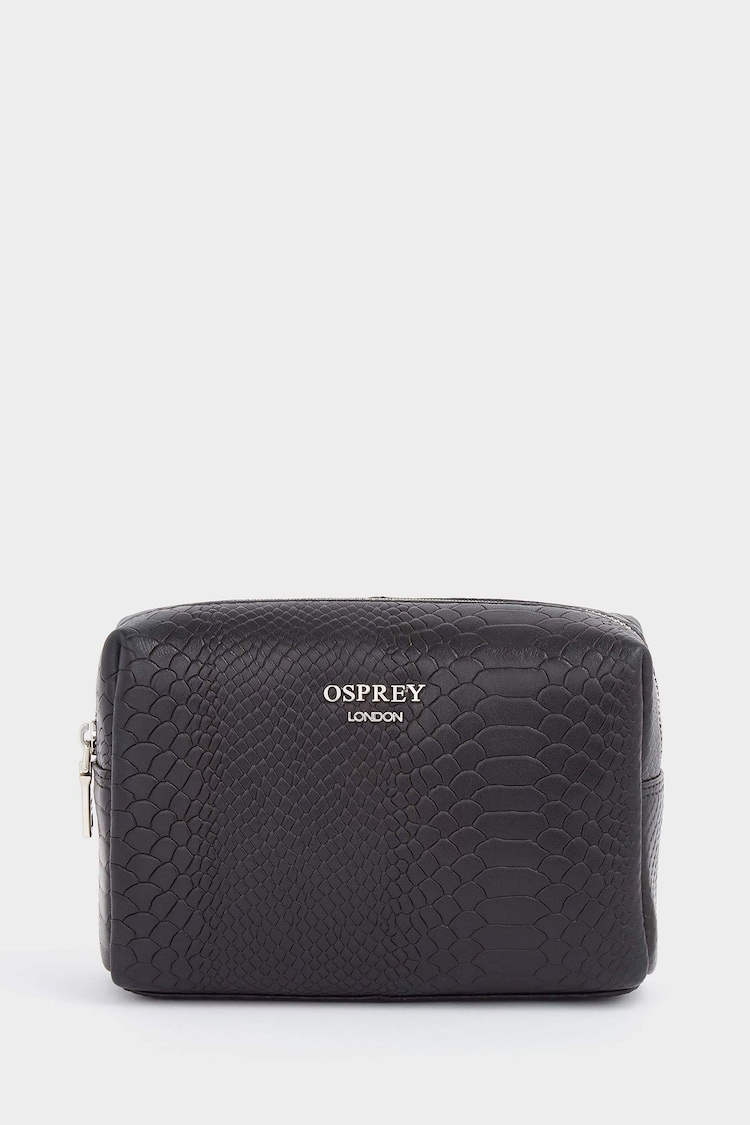 OSPREY LONDON The Nevada Leather Washbag - Image 1 of 4