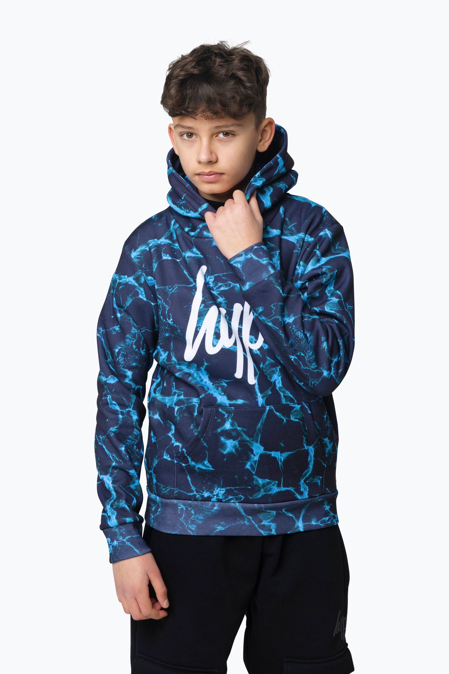 Buy Hype. Blue Boys Multi X ray Pool Hoodie from Next Luxembourg