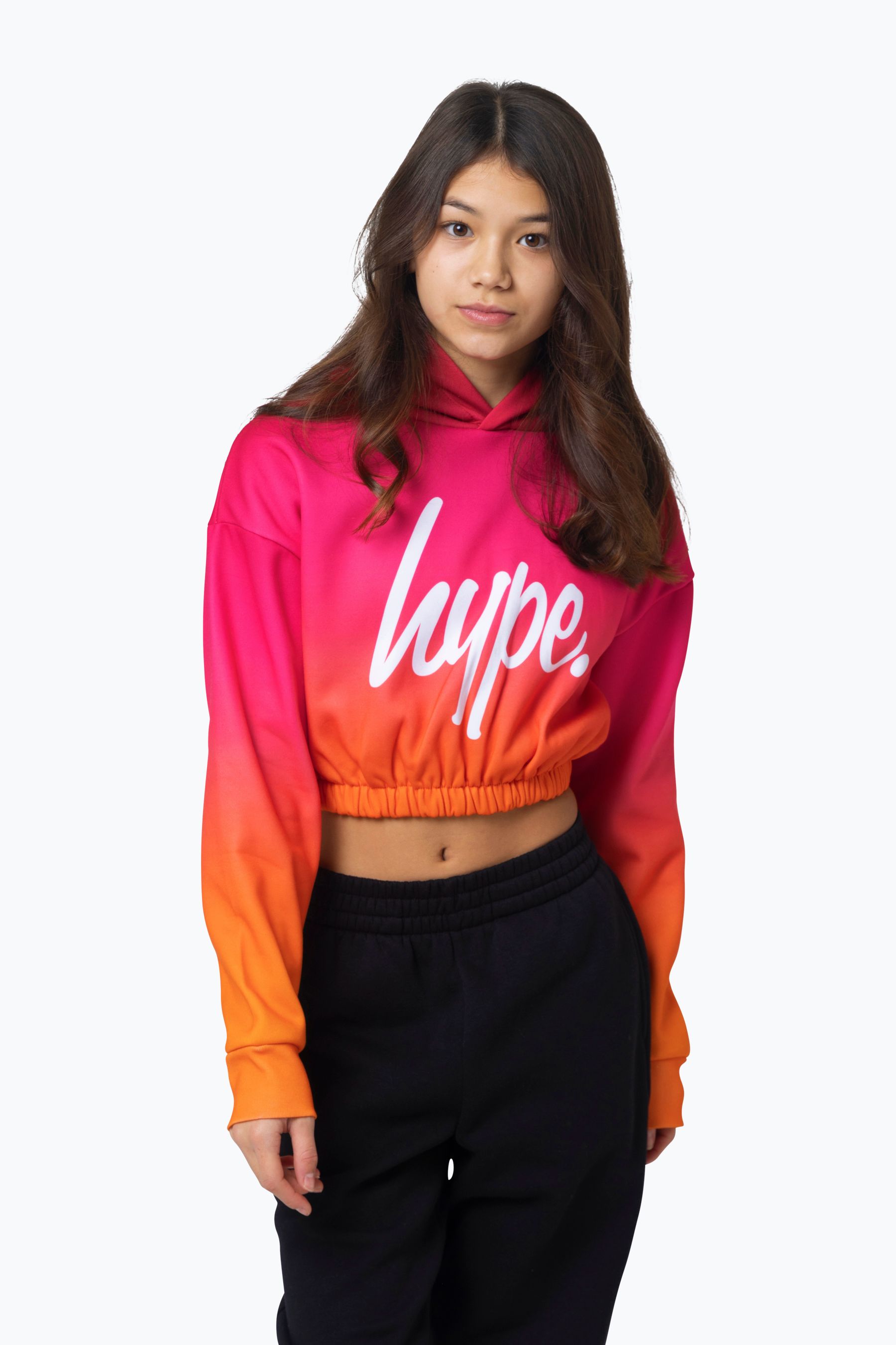 Red fade hoodie discount