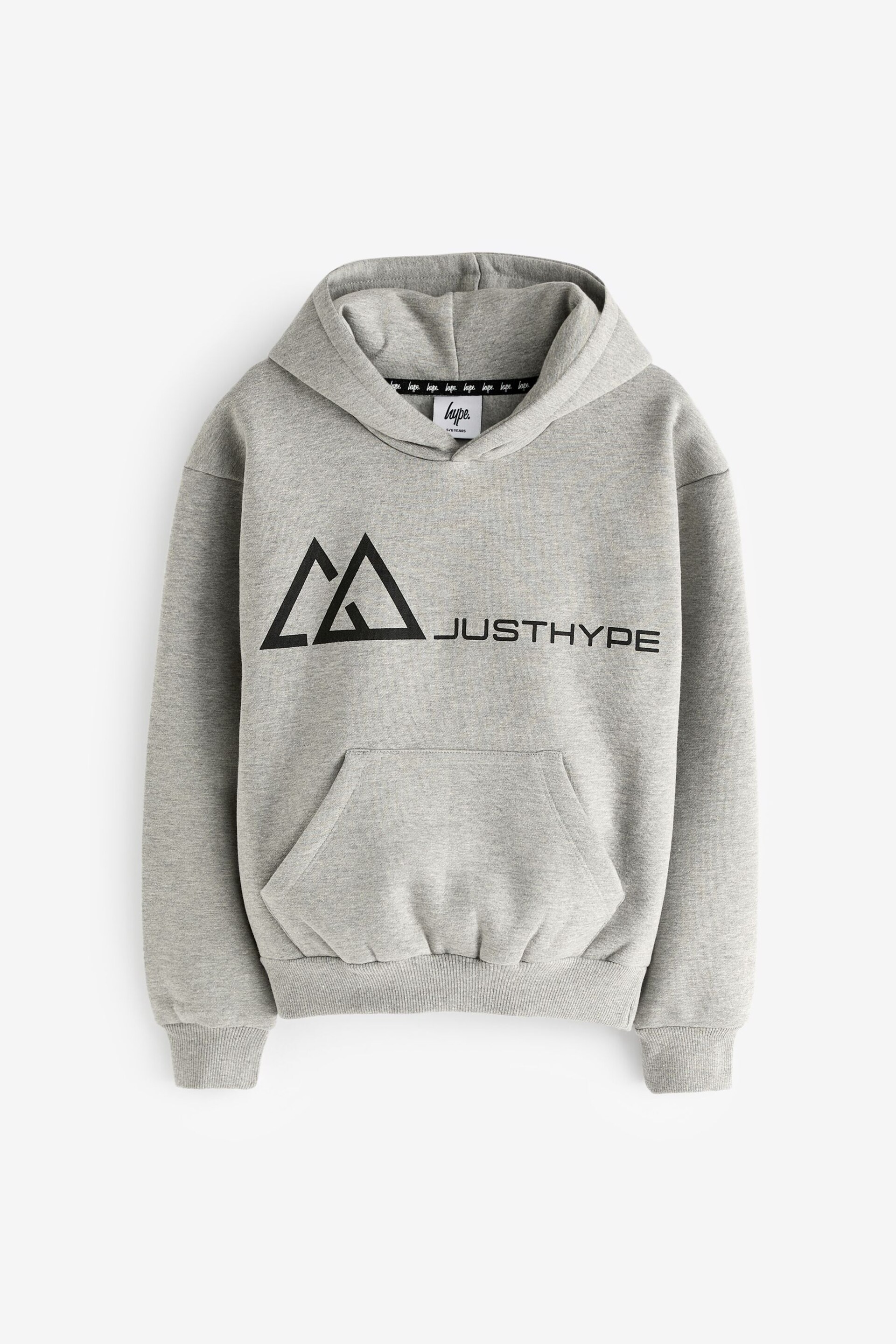 Hype. Boys Grey Marl Outdoor Hoodie - Image 1 of 3