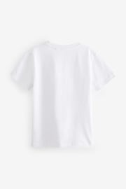 White Drippy Football Short Sleeve Graphic T-Shirt (3-16yrs) - Image 2 of 3
