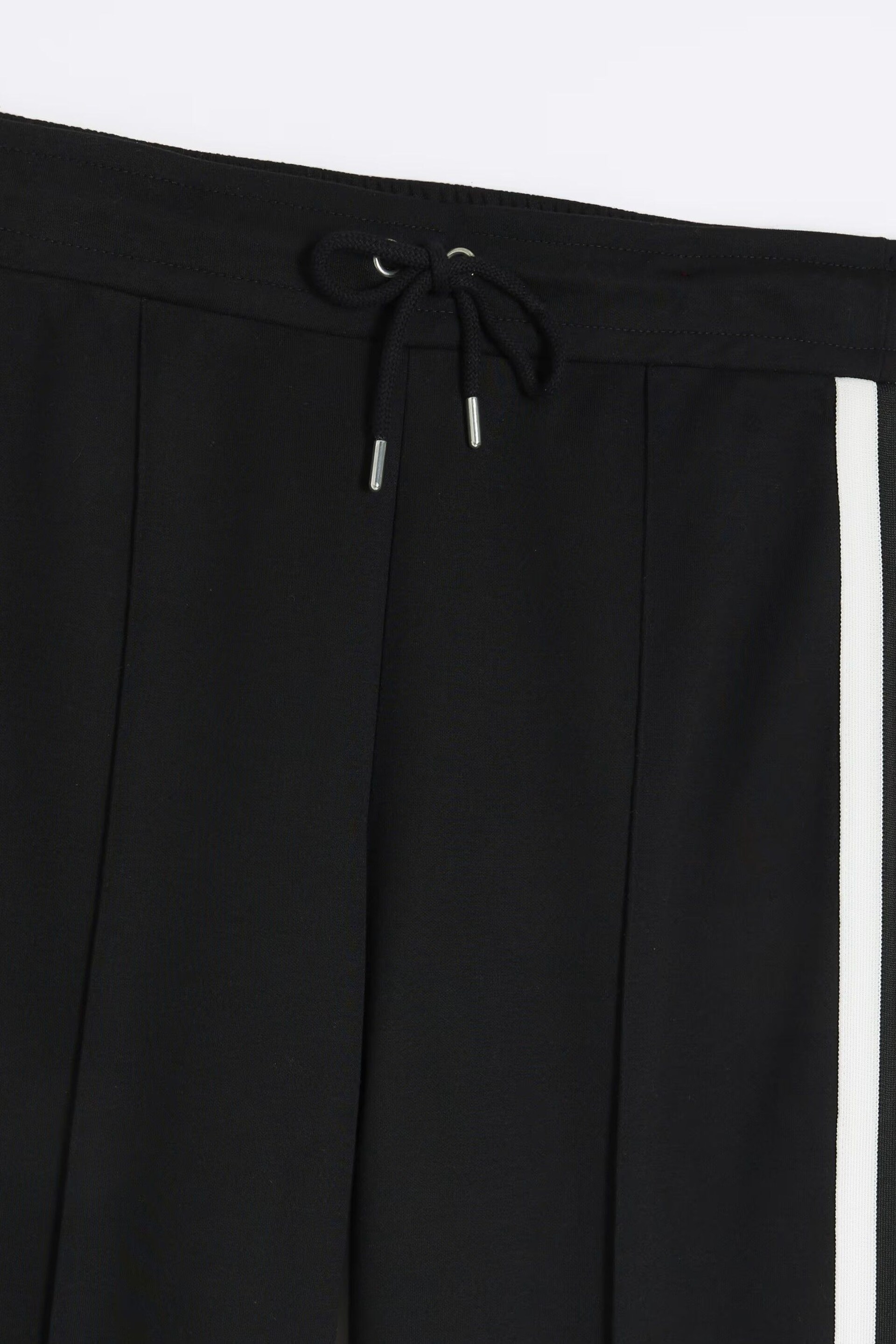 River Island Black Tailored Wide Leg Side Stripe Joggers - Image 7 of 8