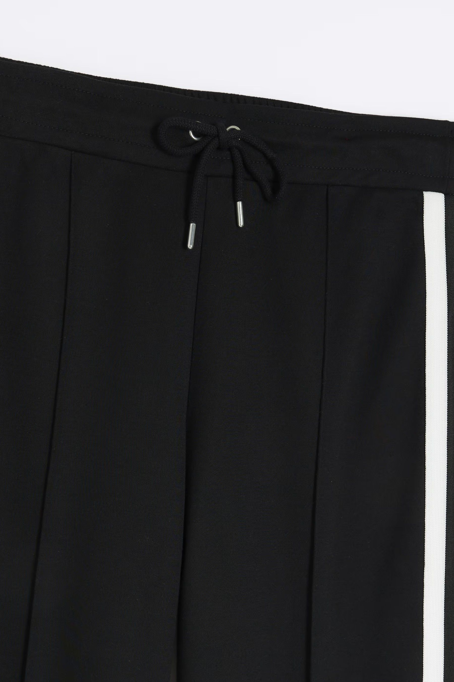 Buy River Island Black Tailored Wide Leg Side Stripe Joggers from Next United Arab Emirates