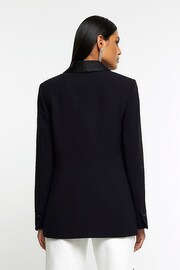 River Island Black Shawl Collar Tux Blazer - Image 2 of 6