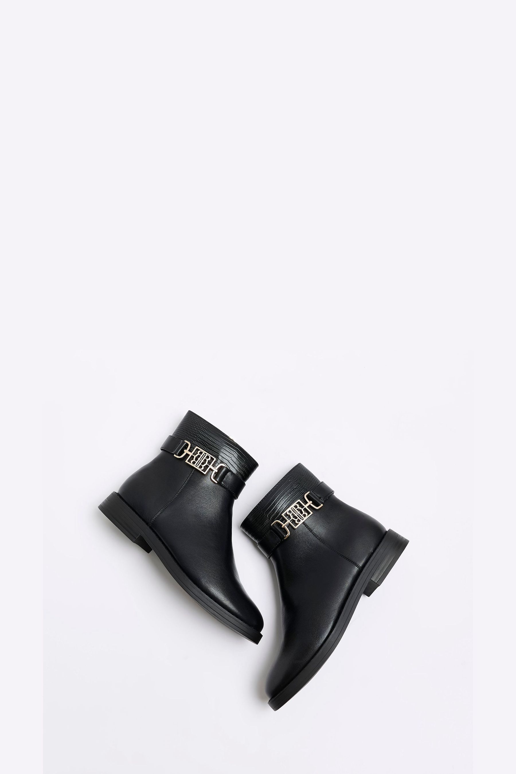 Buy River Island Black Riding Ankle Boots from Next Germany