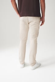 Ecru White Skinny Fit Stretch Chino Trousers - Image 4 of 9