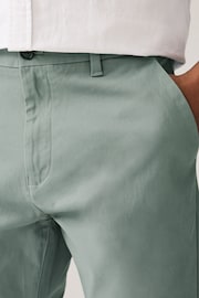 Pale Green Slim Fit Stretch Chinos Trousers - Image 5 of 9