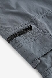 Blue Relaxed Belted Tech Cargo Trousers - Image 11 of 11