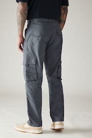 Blue Relaxed Belted Tech Cargo Trousers - Image 4 of 11