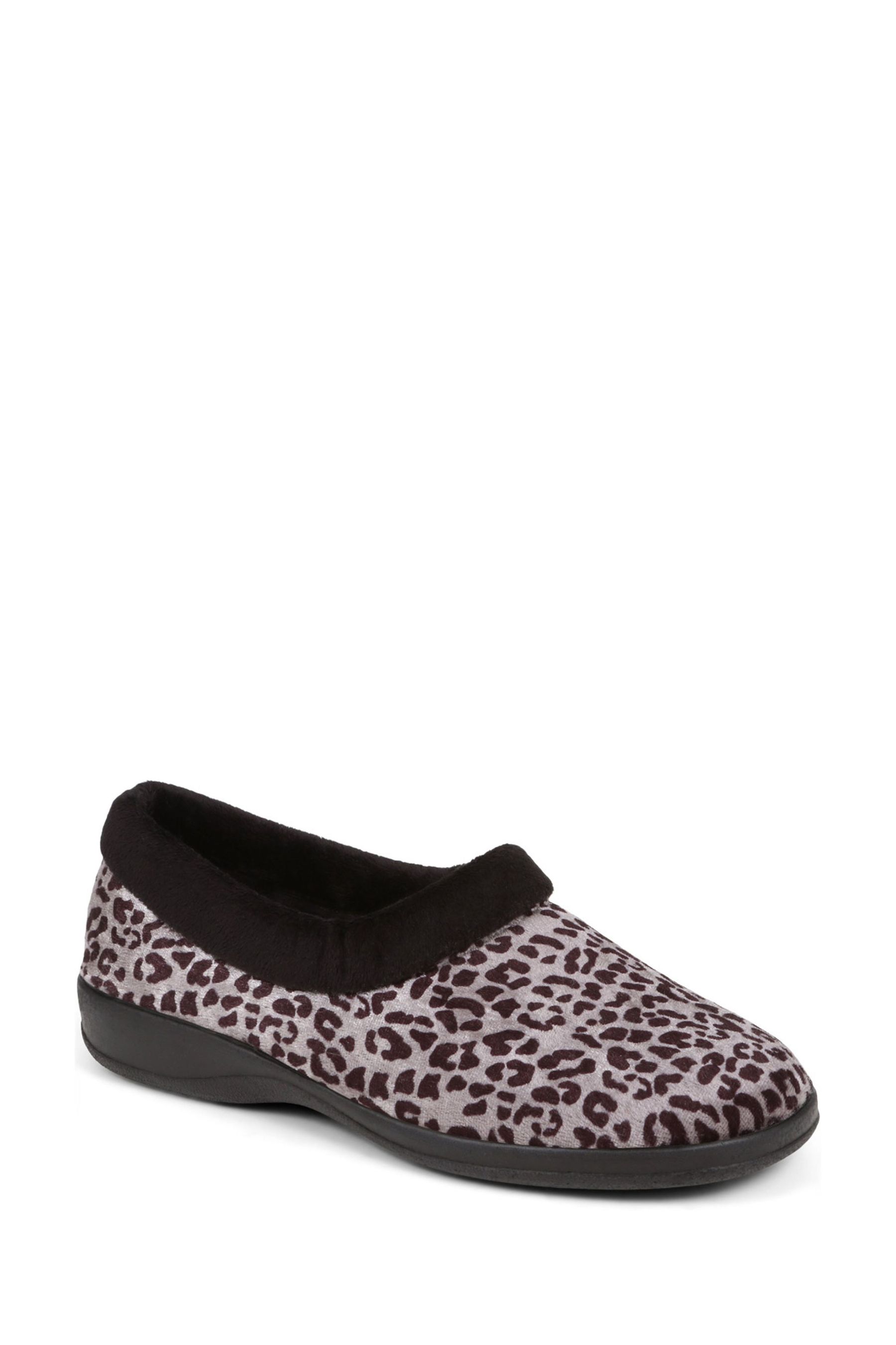 Buy Pavers Grey Leopard Print Casual Slippers from Next Luxembourg