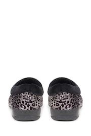 Pavers Grey Leopard Print Casual Slippers - Image 3 of 5
