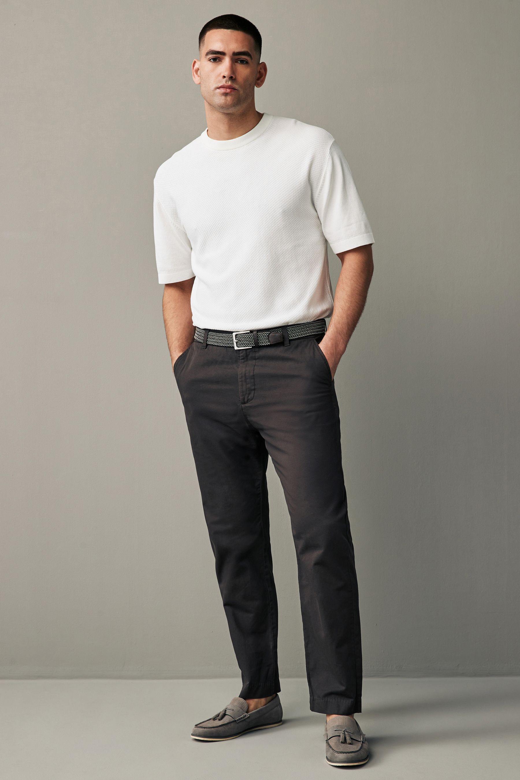 Next linen blend trousers discount