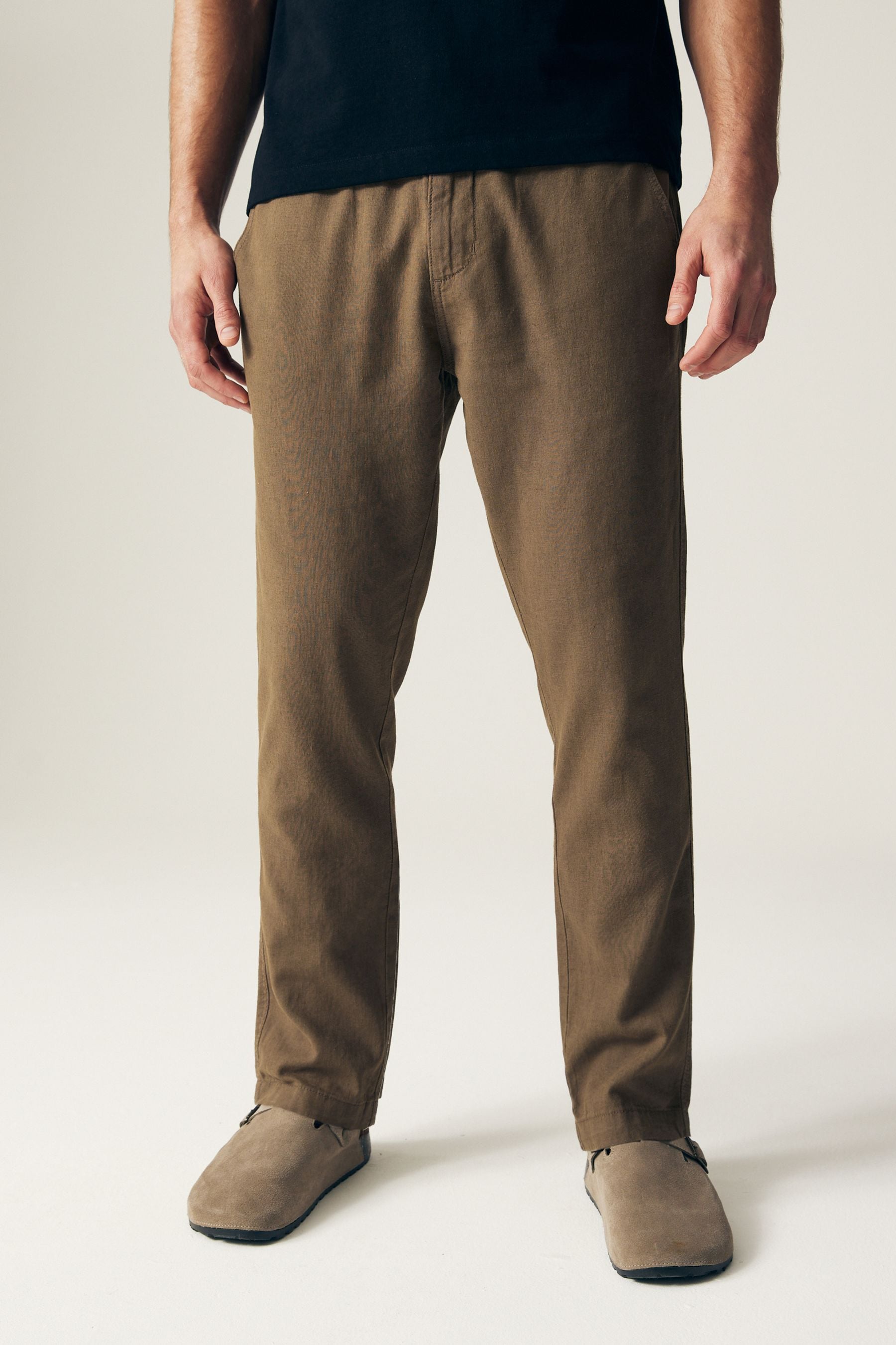 Mens cotton drawstring trousers uk top