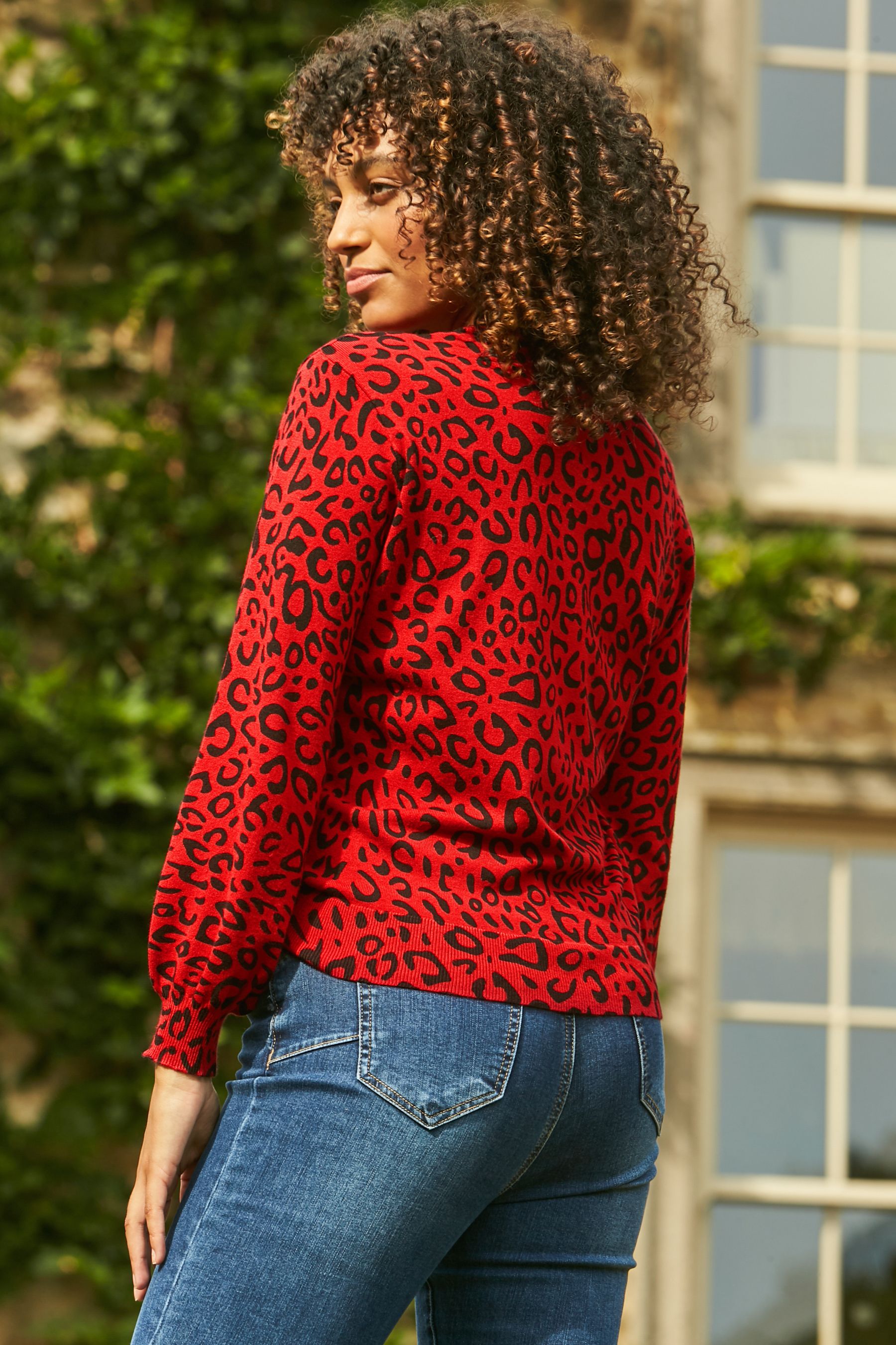 Hush red leopard star jumper online