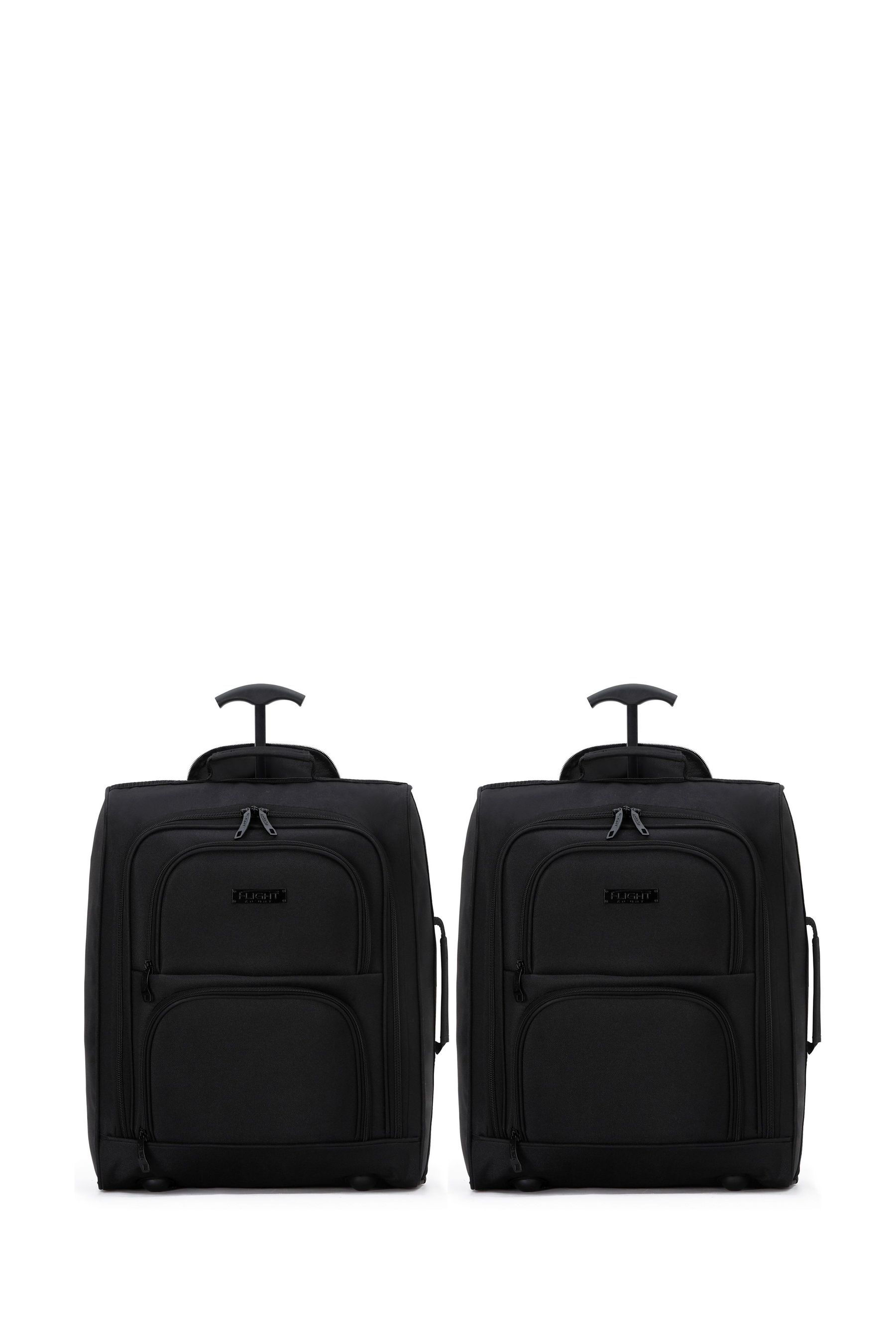 Flight Knight Soft Cabin Carry on Bag Compatible 100 Airlines 2 Wheels Luggage