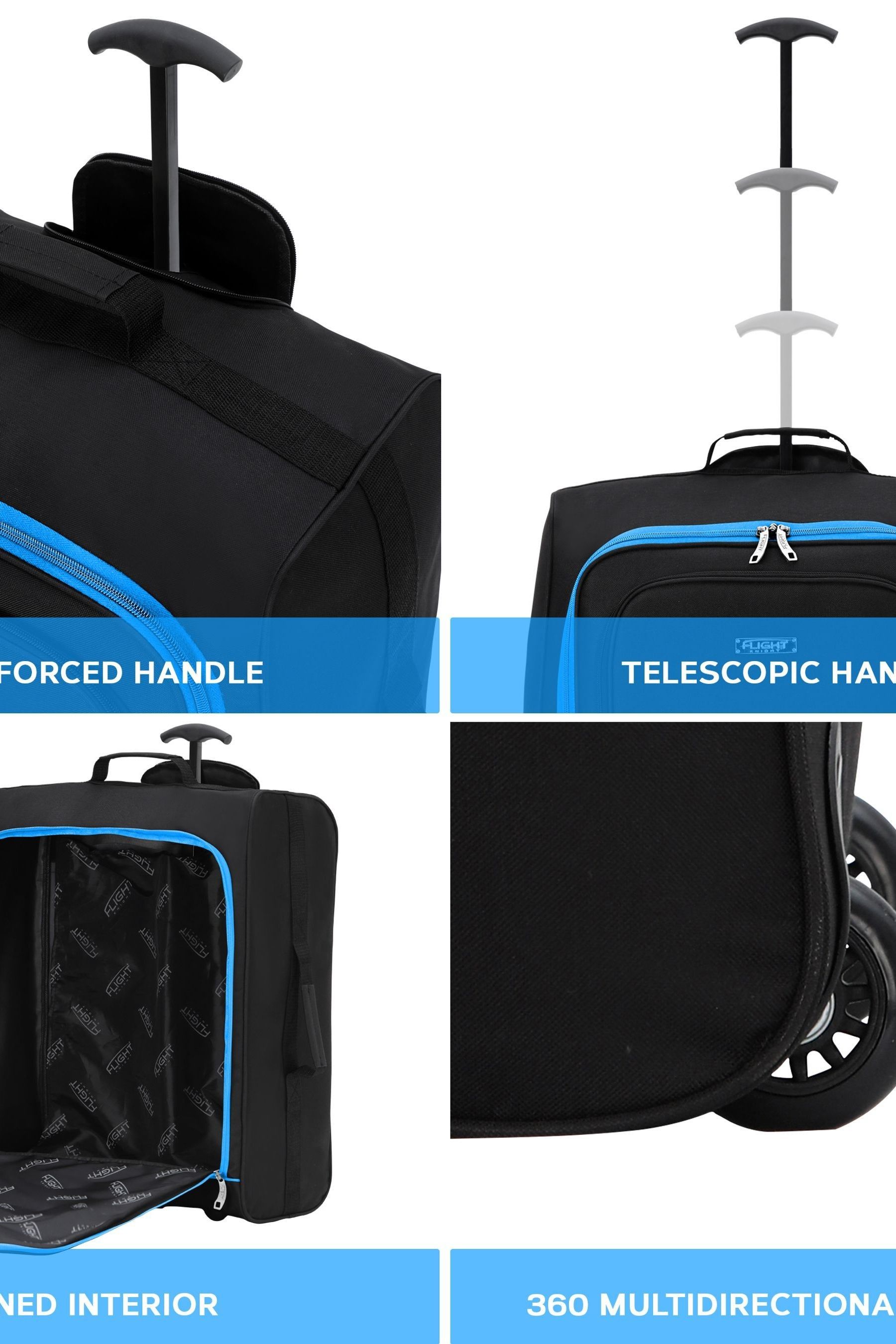 Buy Flight Knight Soft Cabin Carry on Bag BA Compatible 2 Wheels from the Next UK online shop