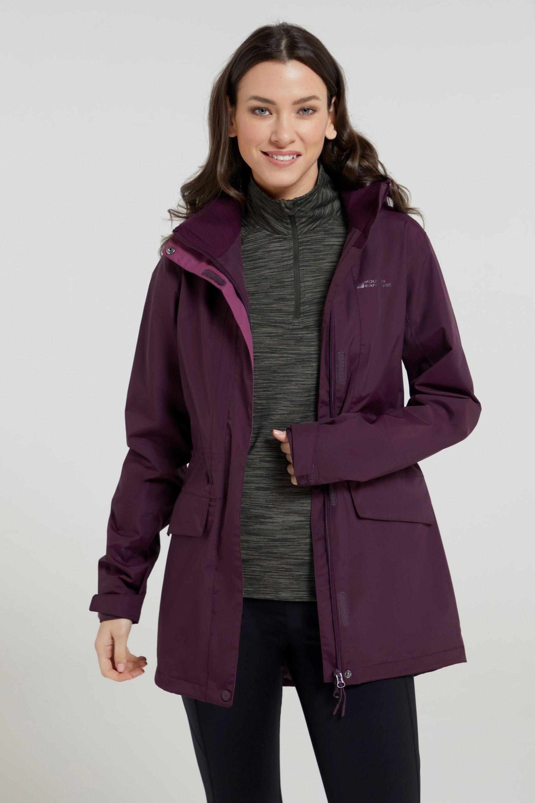 Buy Mountain Warehouse Purple Womens Glacial Extreme Long Waterproof Coat from the Next UK online shop