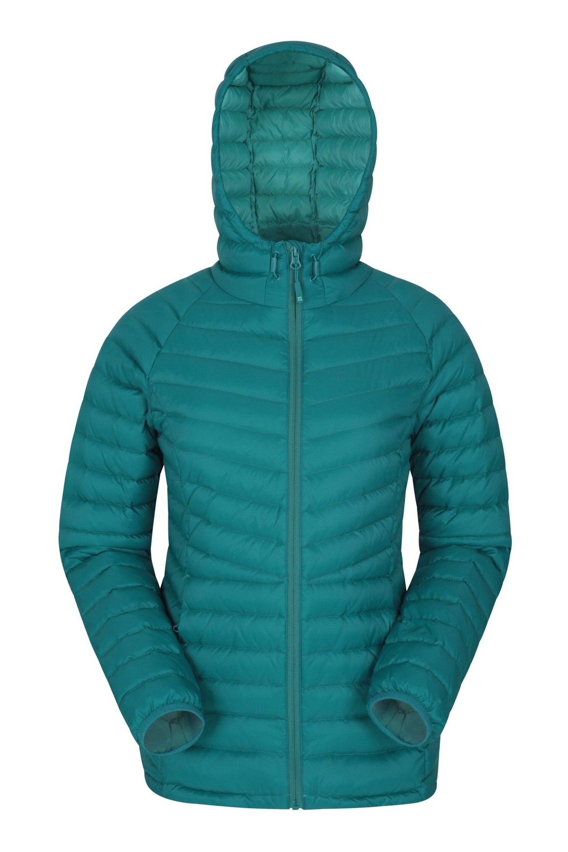 Mountain Warehouse Blue Womens Skyline Extreme Water Resistant Down Jacket - Image 7 of 9