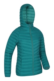 Mountain Warehouse Blue Womens Skyline Extreme Water Resistant Down Jacket - Image 8 of 9