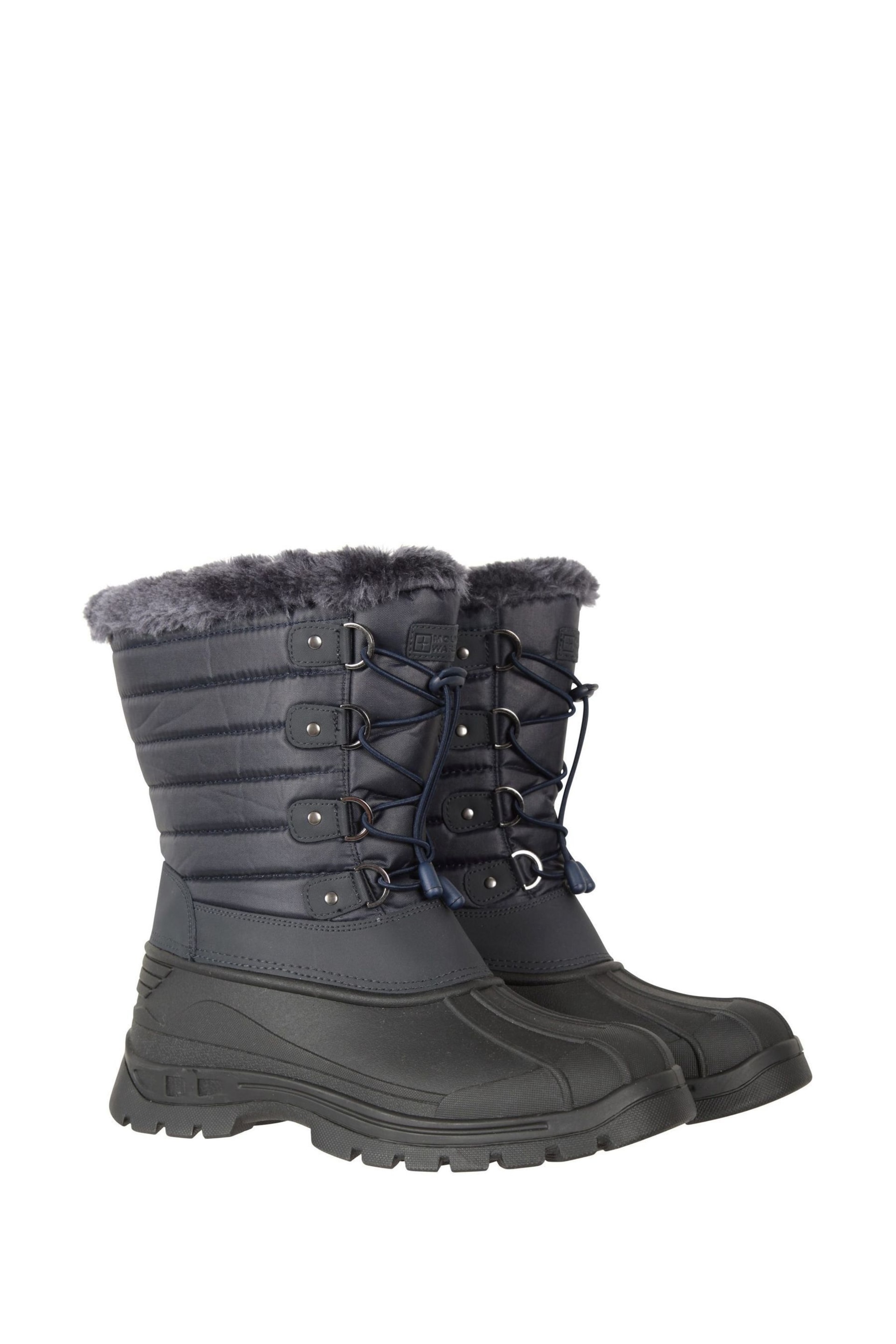 Mountain Warehouse Blue Womens Whistler Sherpa Lined Snow Boots - Image 3 of 5
