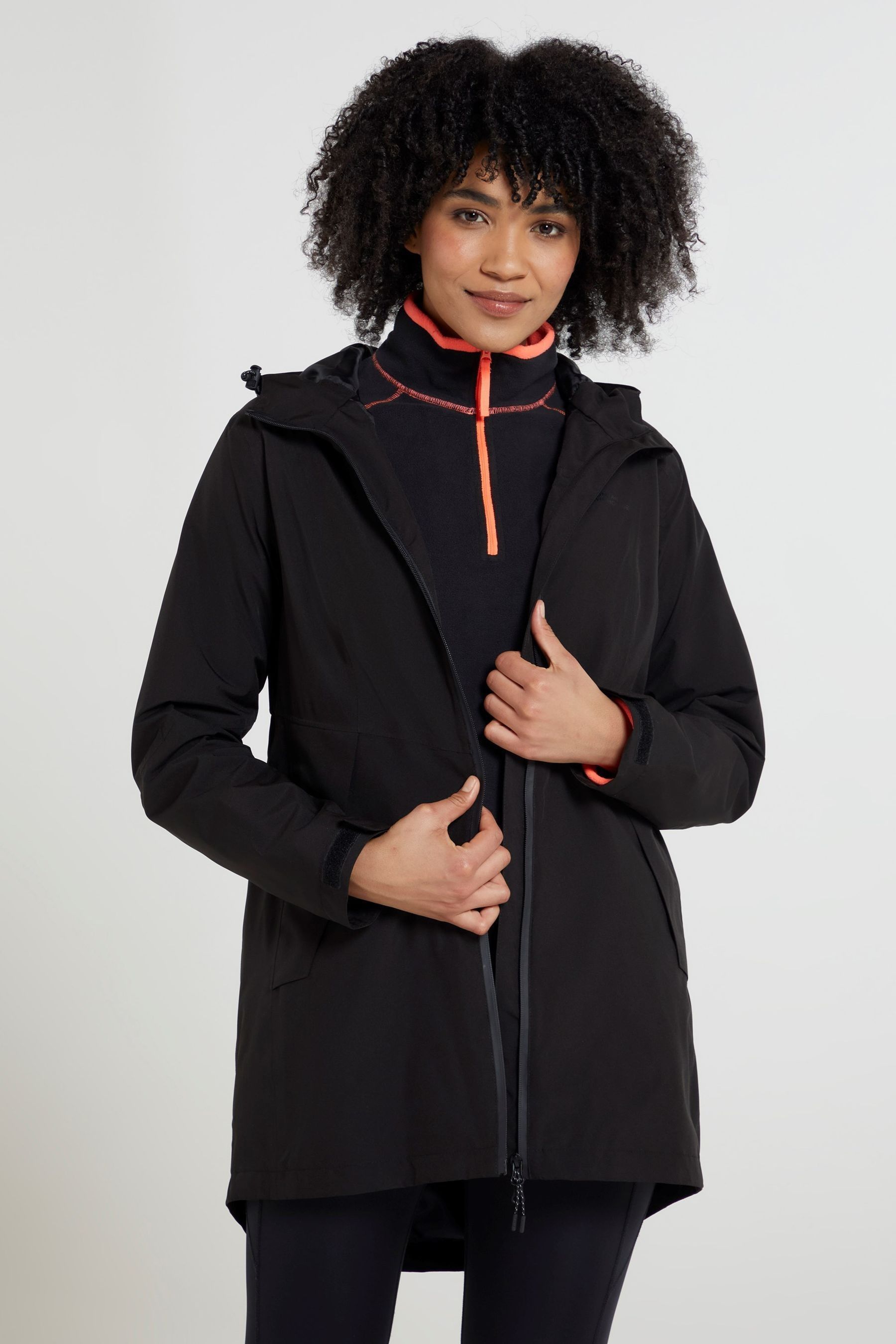 Mountain Warehouse Light Black Womens Hilltop II Waterproof Jacket 20
