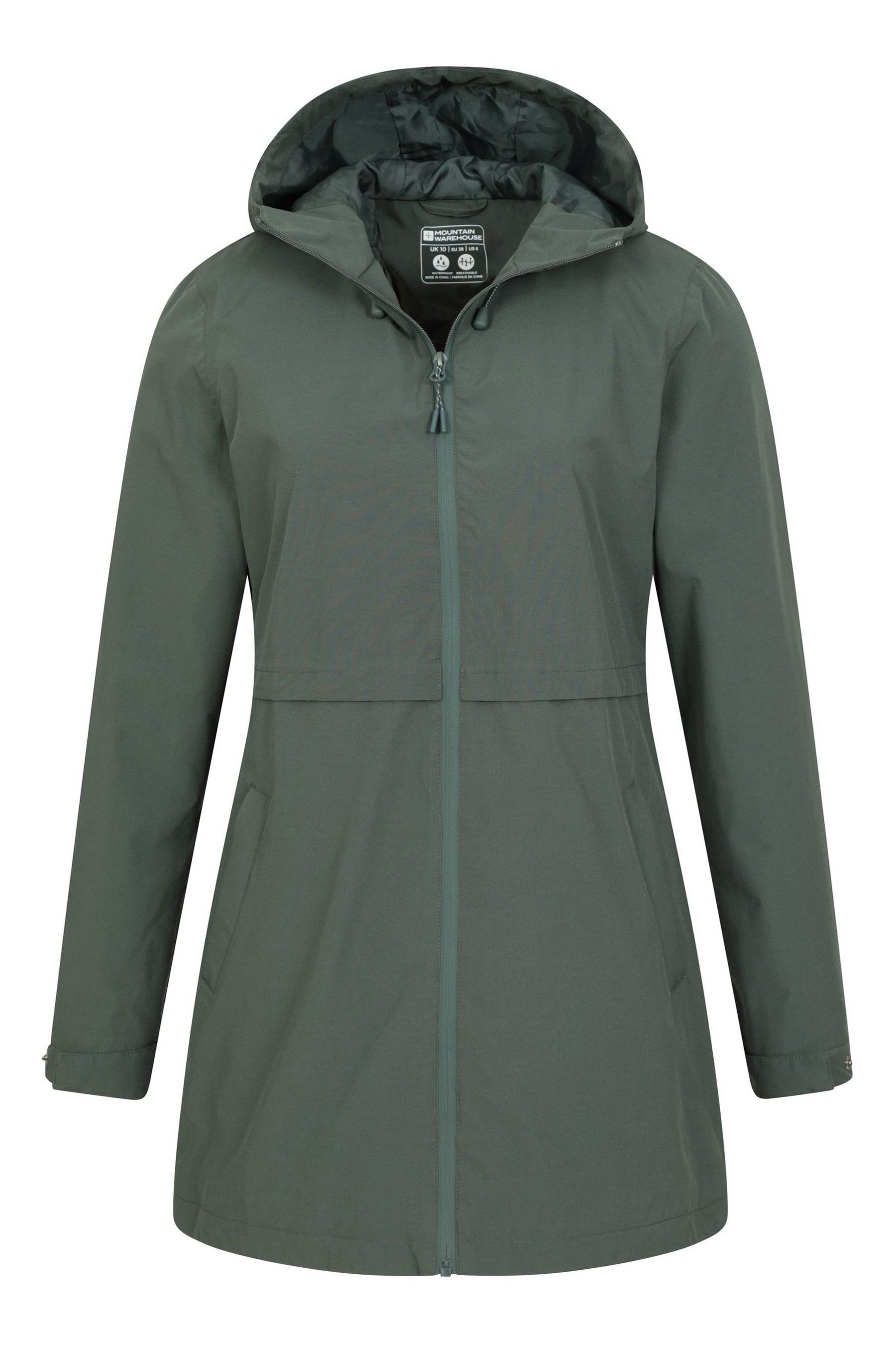 Mountain Warehouse Green Womens Hilltop II Waterproof Jacket