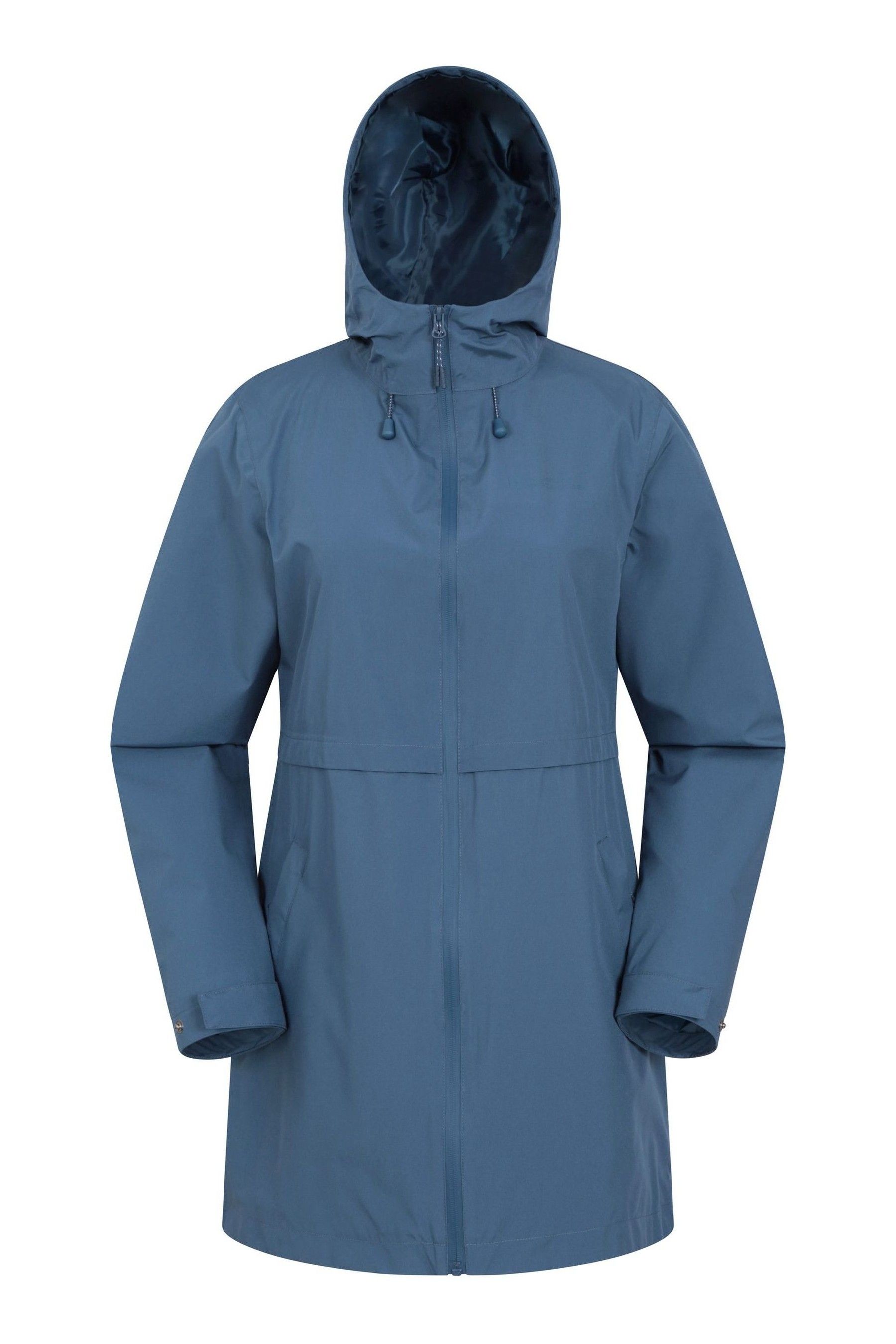 Mountain Warehouse Light Blue Womens Hilltop II Waterproof Jacket