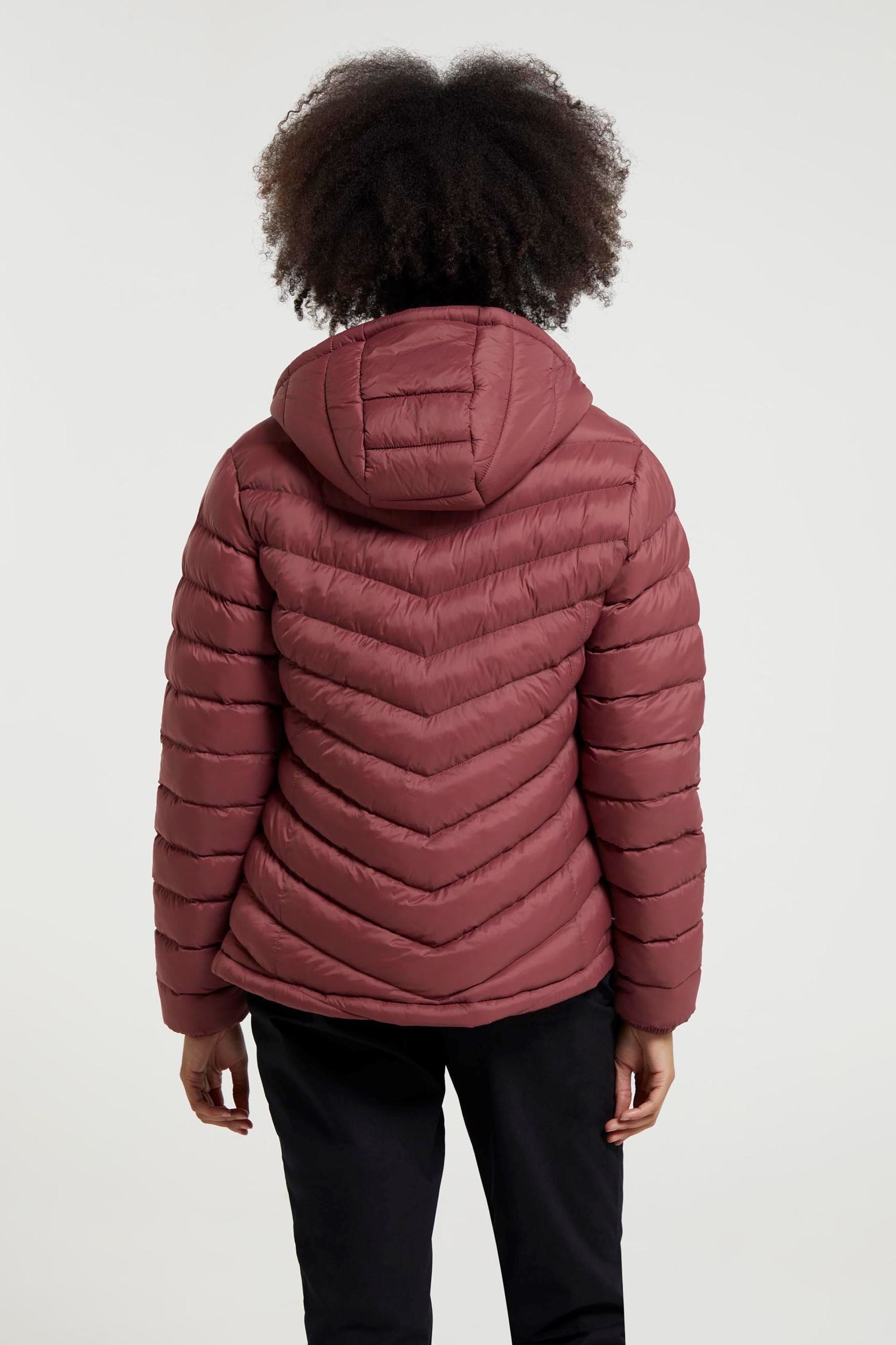 Doudoune rouge grosse fourrure best sale