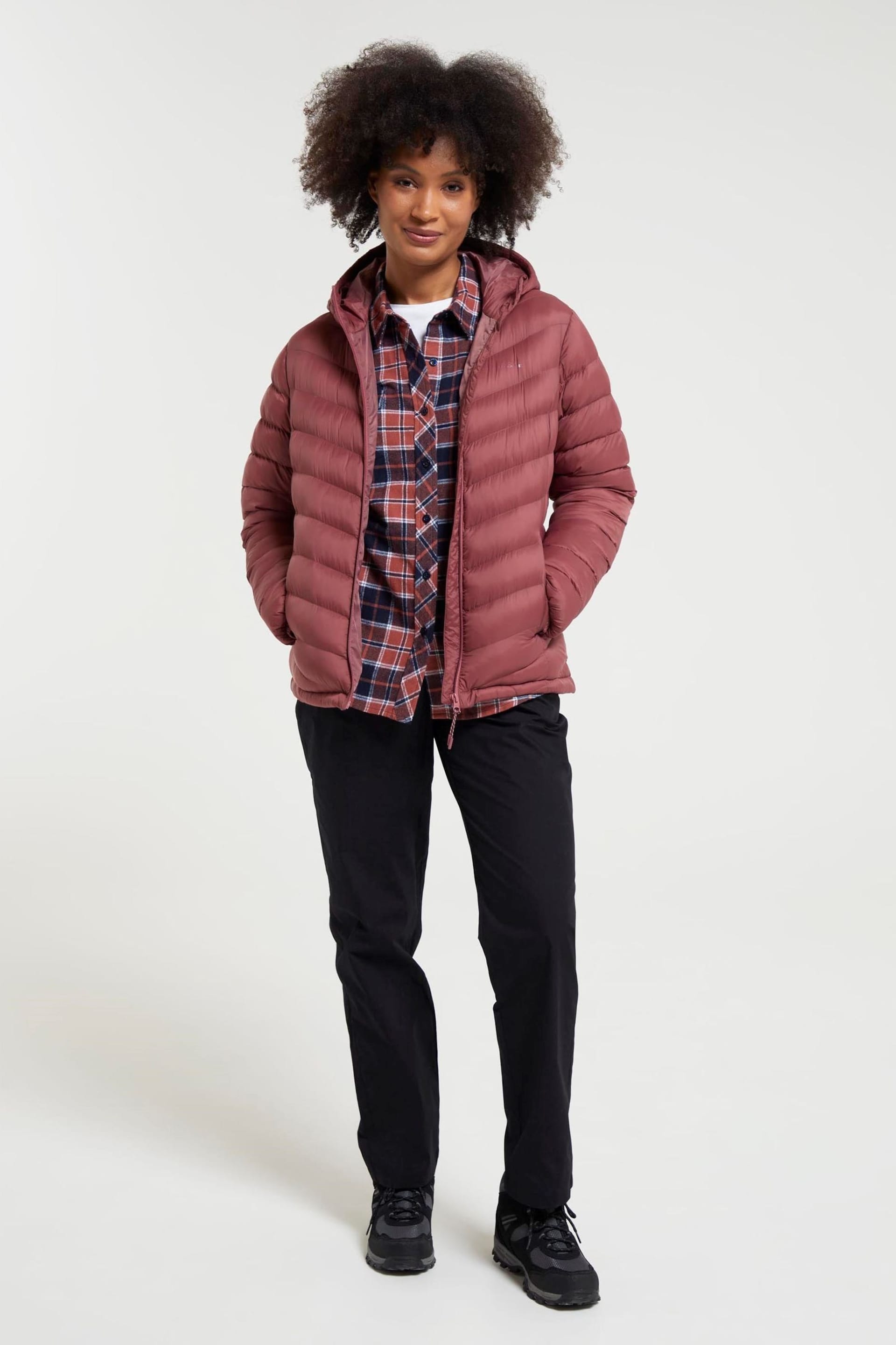 Mountain Warehouse Pink Womens Seasons Water Resistant Padded Jacket - Image 3 of 9