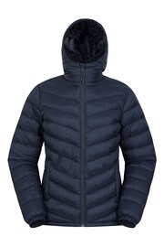 Mountain Warehouse Blue Womens Seasons Water Resistant Padded Jacket - Image 5 of 9