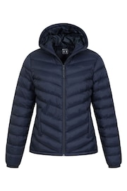 Mountain Warehouse Blue Womens Seasons Water Resistant Padded Jacket - Image 6 of 9