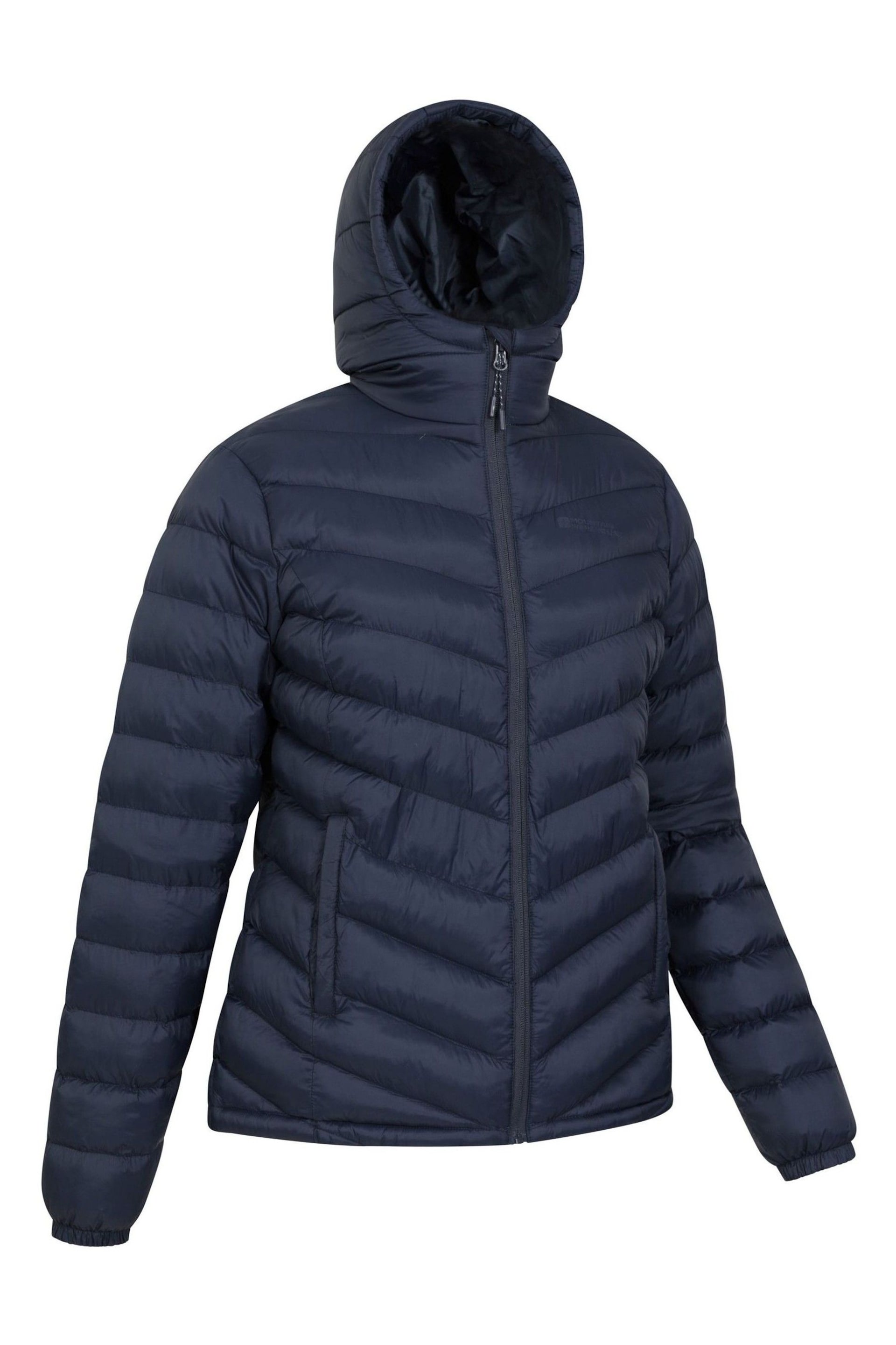 Mountain Warehouse Blue Womens Seasons Water Resistant Padded Jacket - Image 7 of 9