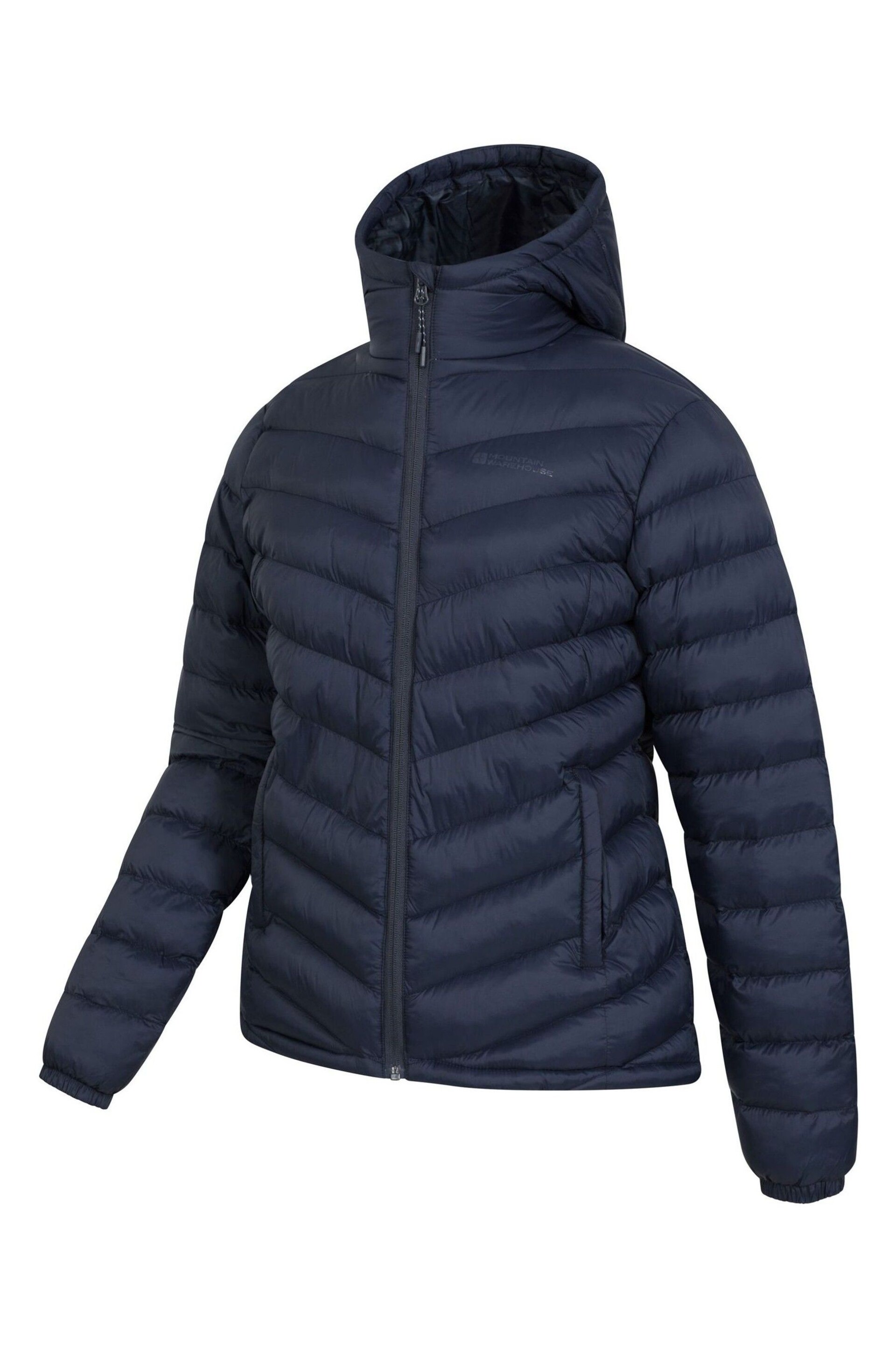 Mountain Warehouse Blue Womens Seasons Water Resistant Padded Jacket - Image 8 of 9