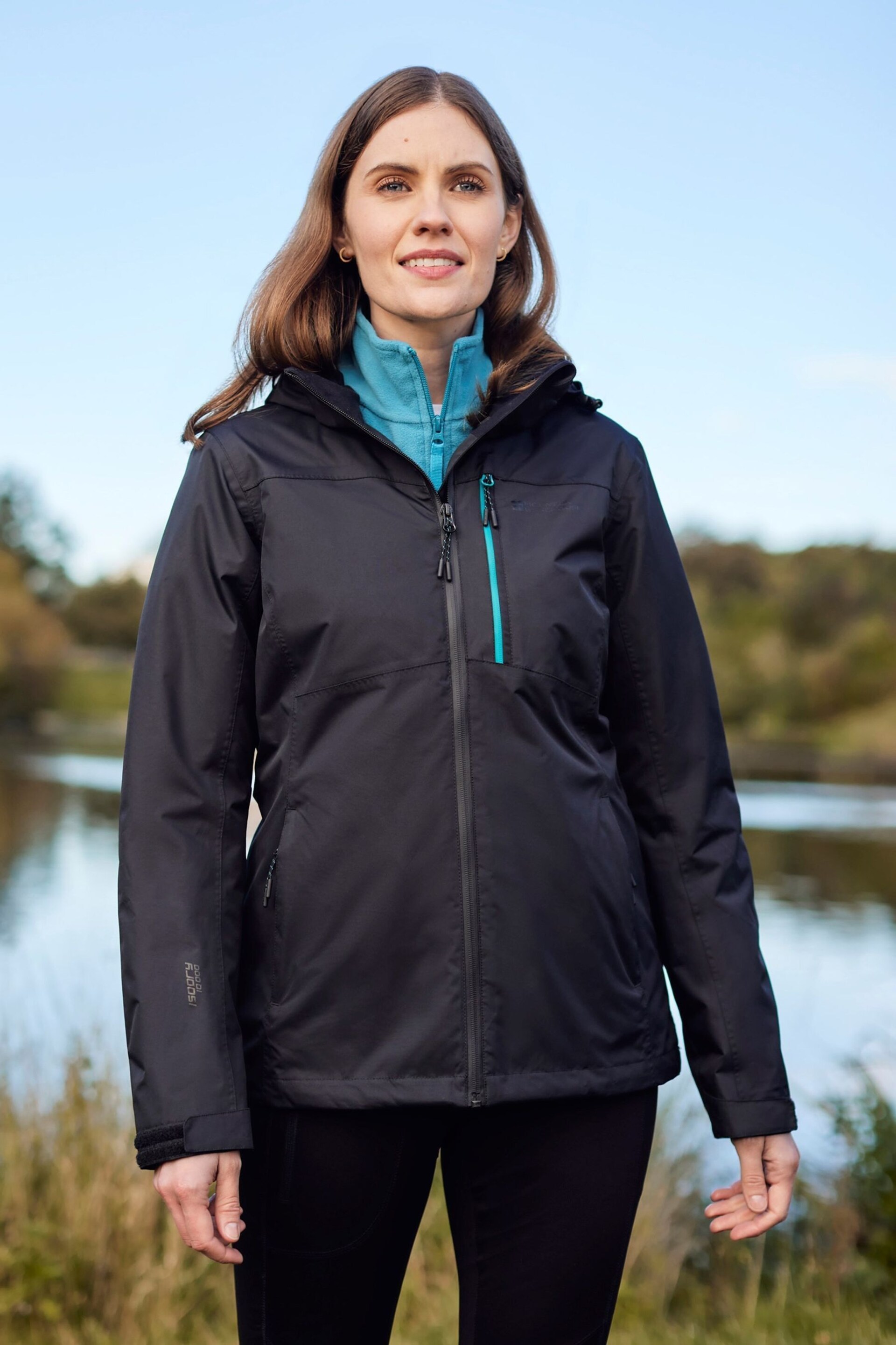 Mountain Warehouse Black Womens Rainforest II Extreme Waterproof Jacket - Image 1 of 6