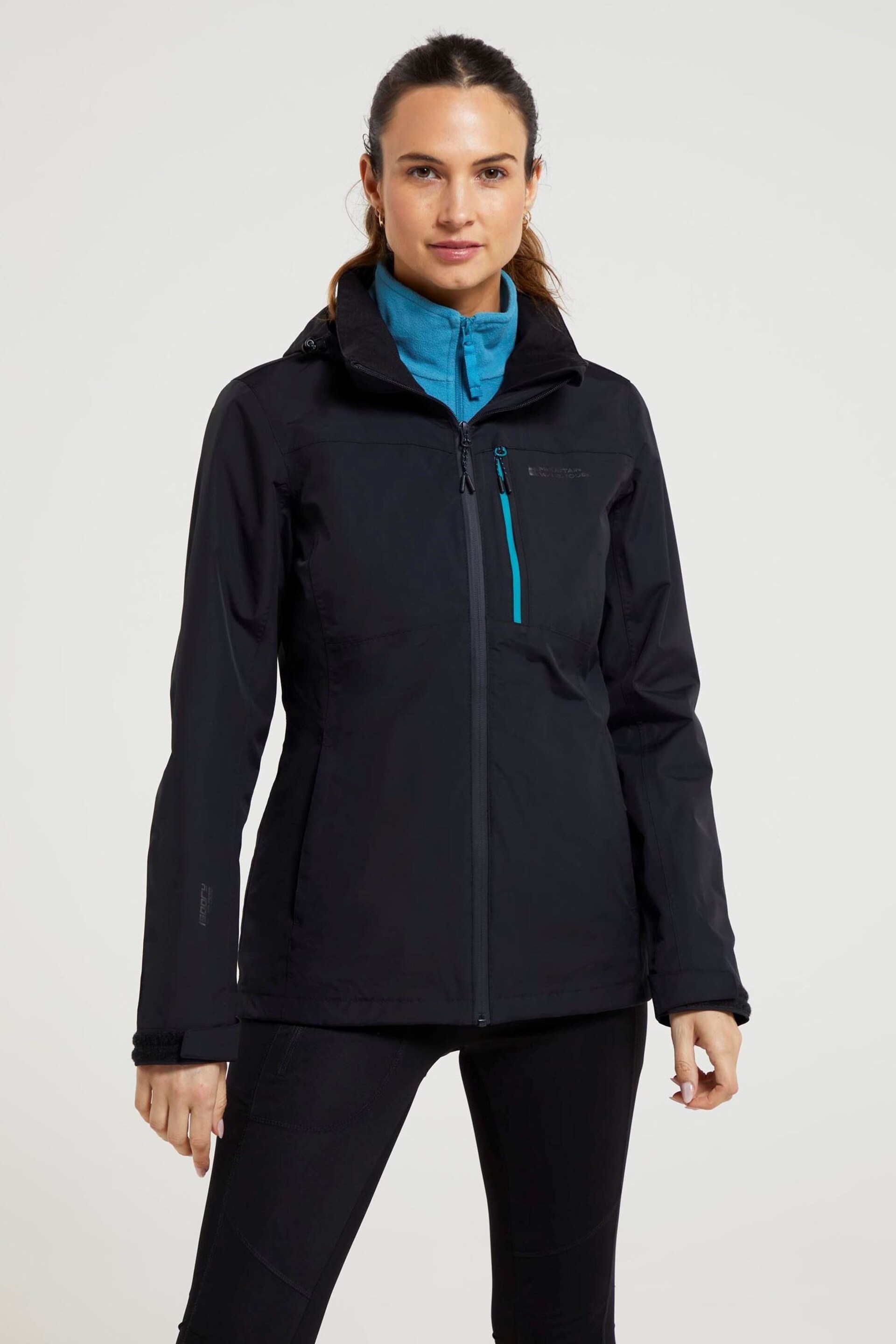 Mountain Warehouse Black Womens Rainforest II Extreme Waterproof Jacket - Image 2 of 6