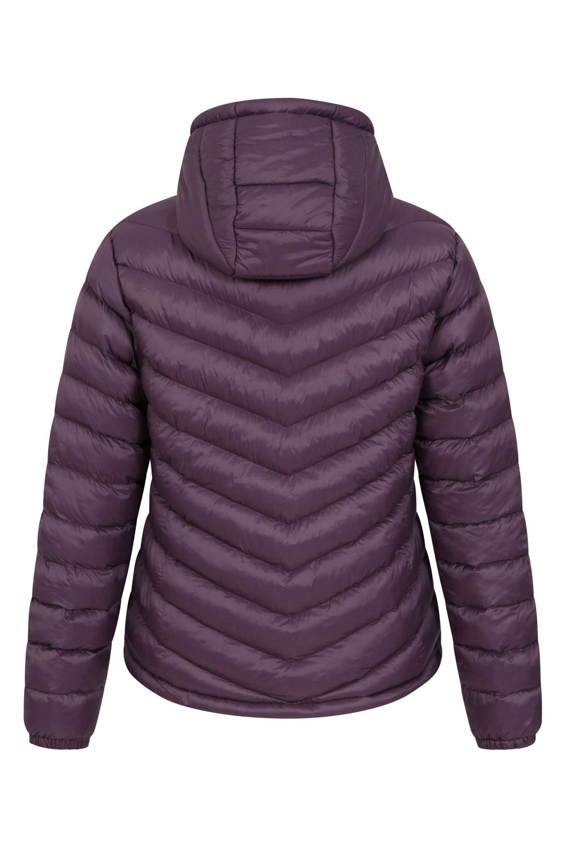 Mountain Warehouse Purple Womens Seasons Water Resistant Padded Jacket - Image 4 of 6