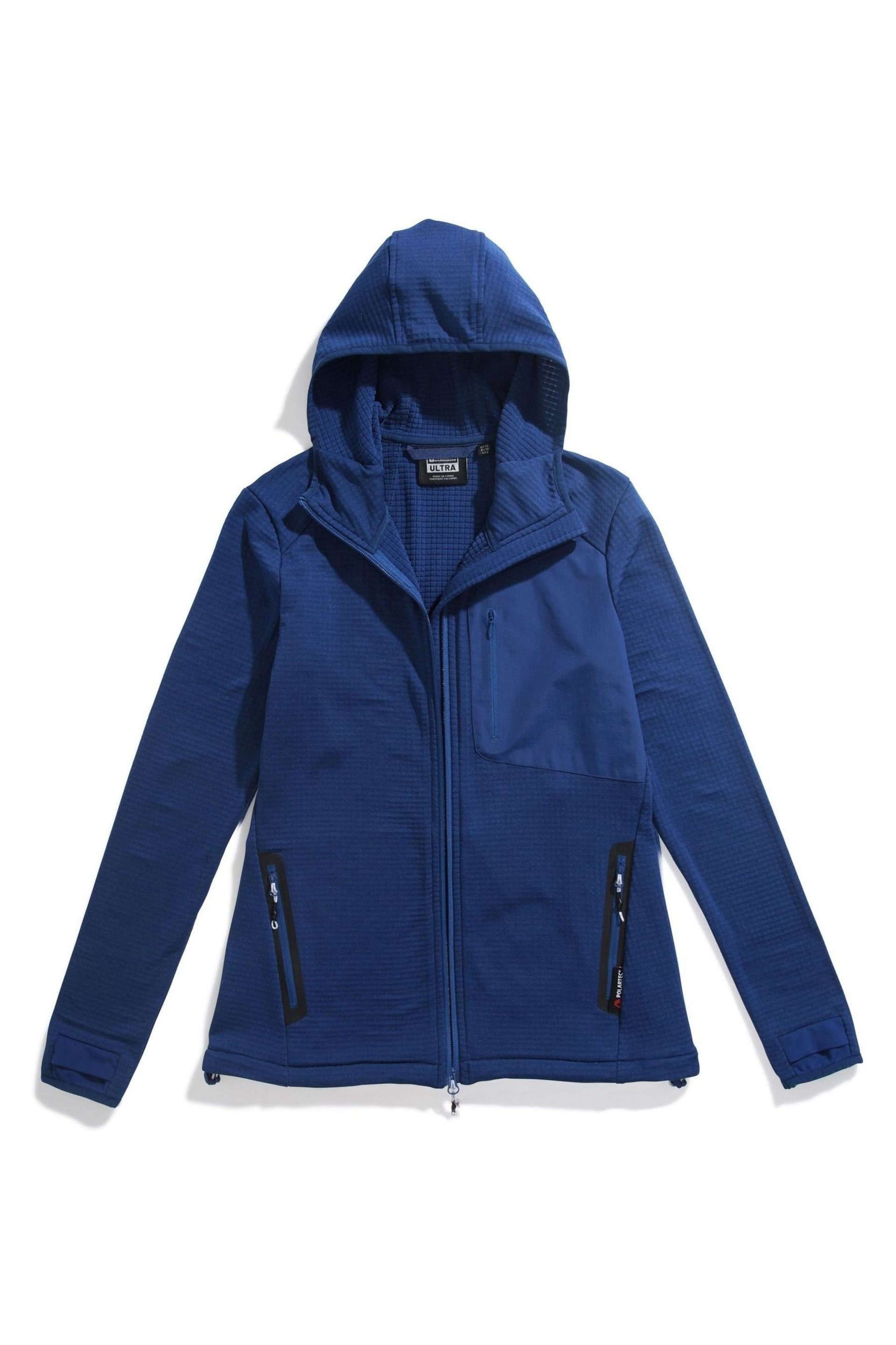 Mountain Warehouse Blue Womens Ultra Crevasse Water Resistant Hooded Fleece - Image 1 of 1