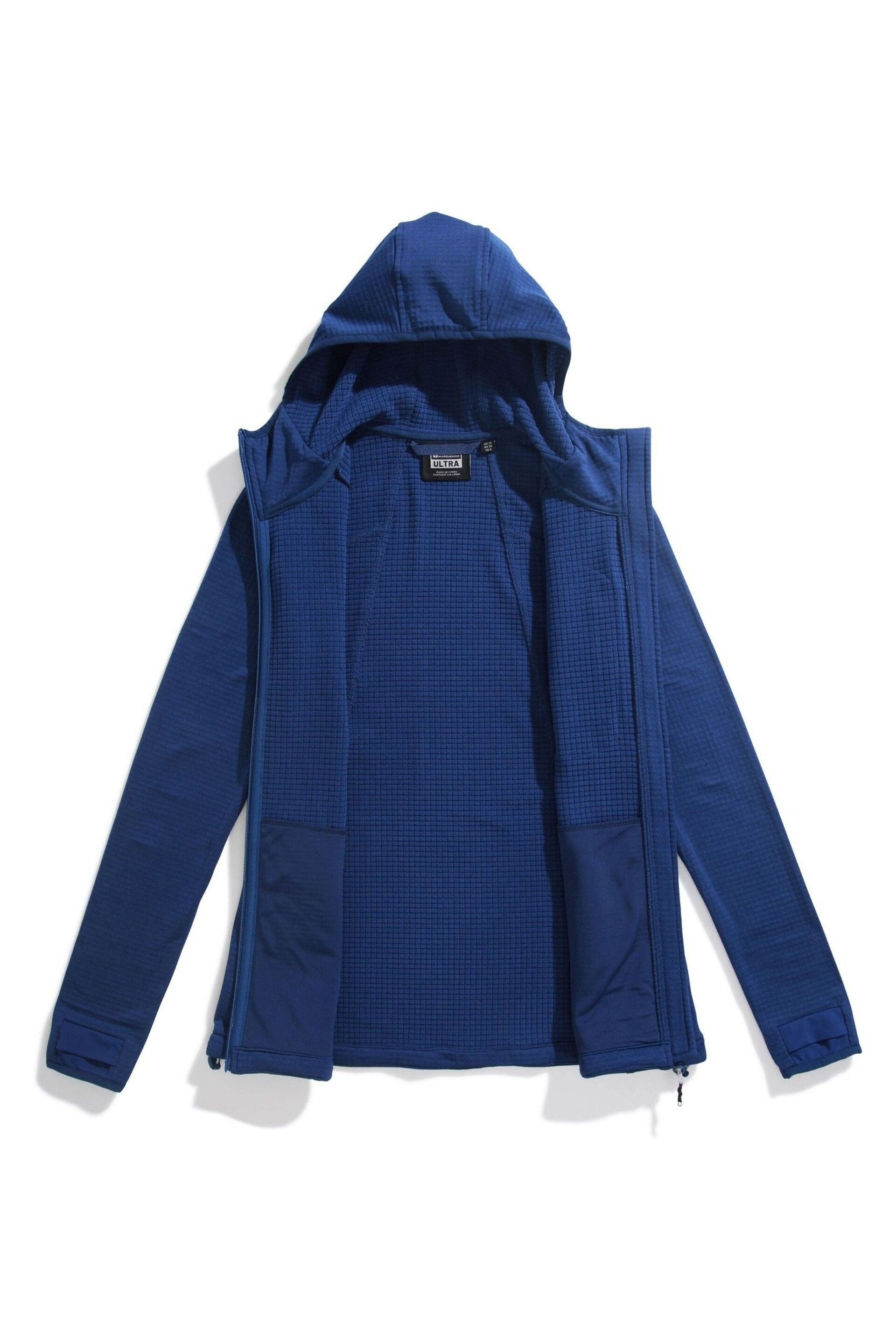 Mountain Warehouse Blue Womens Ultra Crevasse Water Resistant Hooded Fleece - Image 2 of 4