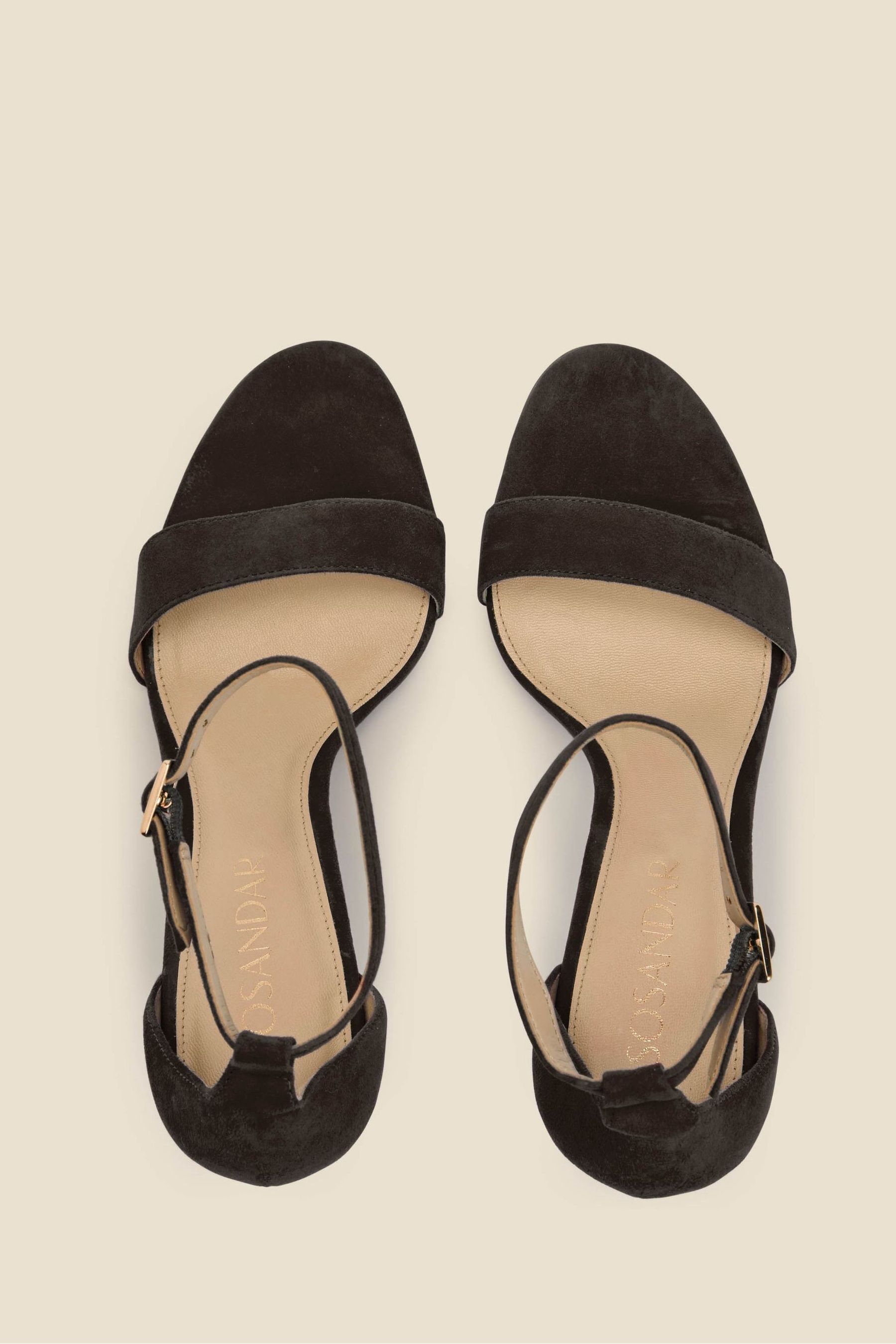 Suede barely there heels cheap