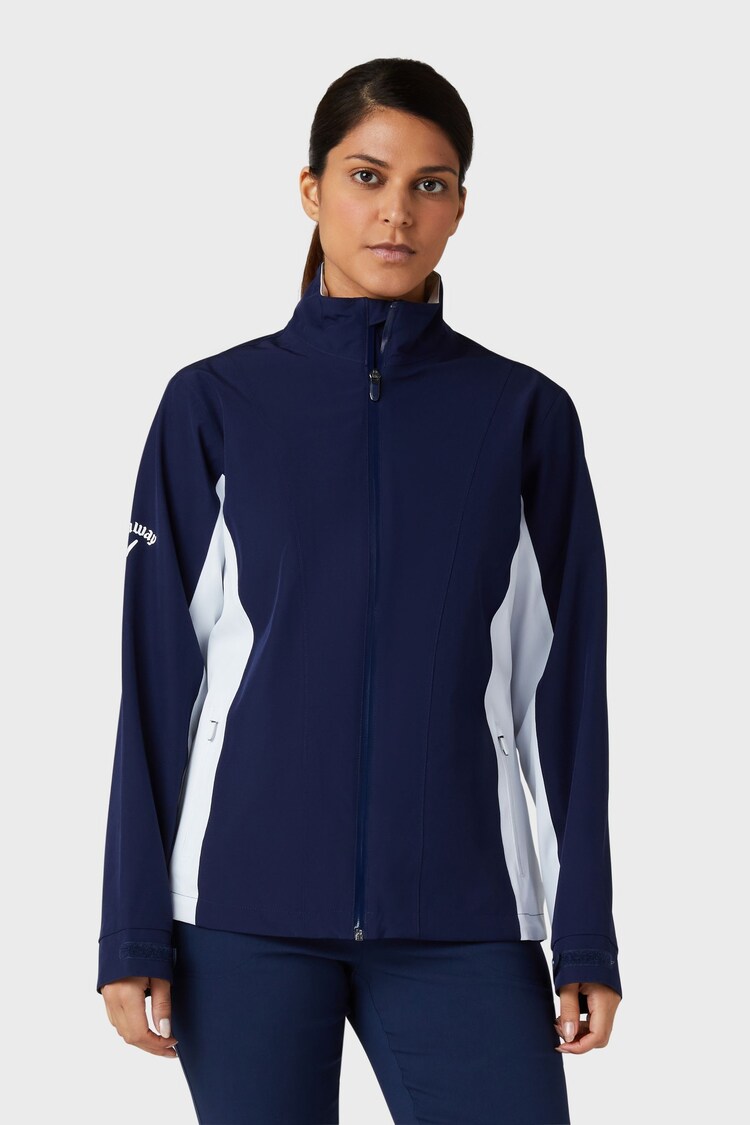 Callaway Apparel Ladies Blue Golf Liberty IV Waterproof Jacket - Image 1 of 3