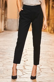 Sosandar Black Chrome Tuxedo Trousers - Image 3 of 5