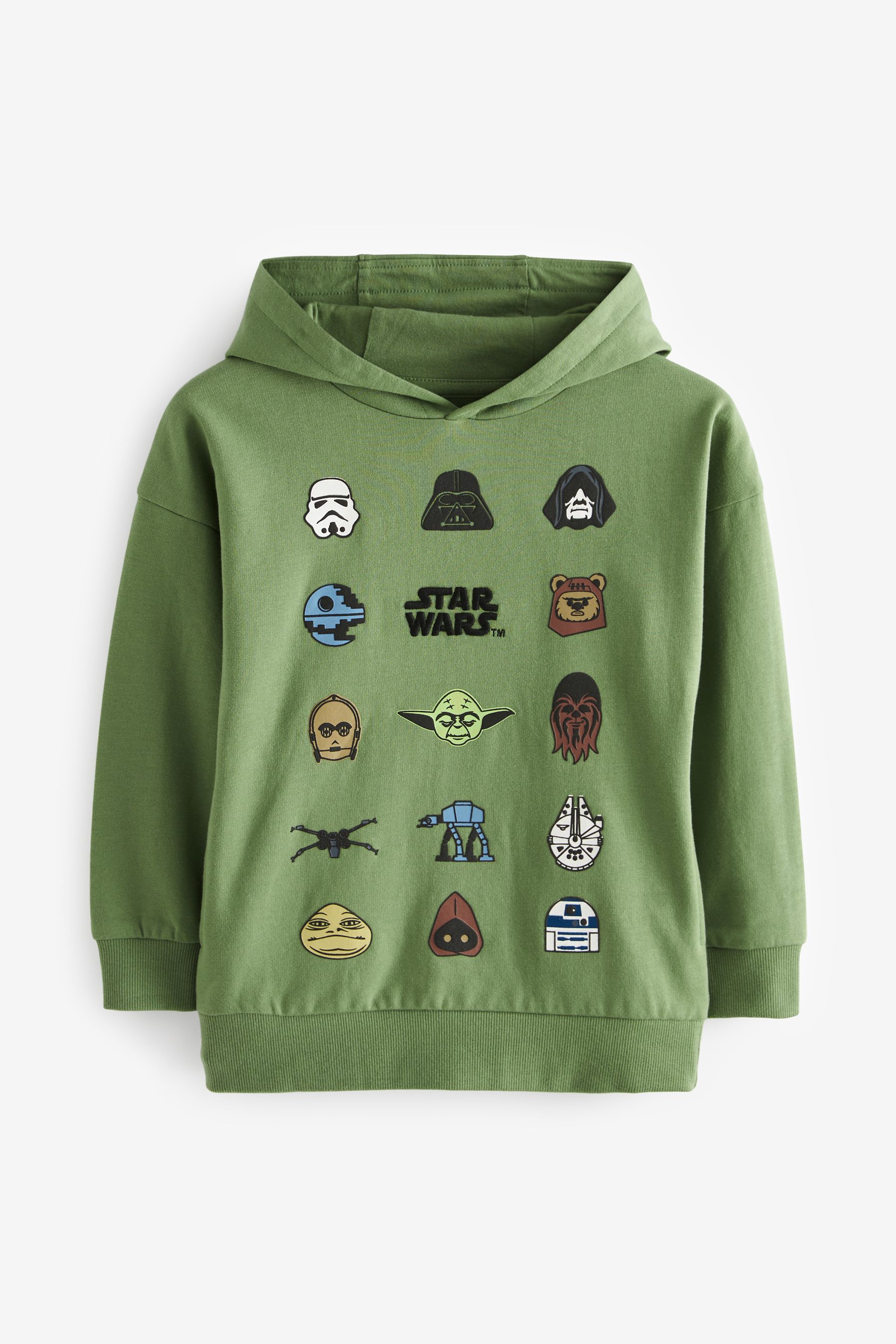 Buy Khaki Green 100 Cotton Licensed Star Wars Hoodie by Next 3 16yrs from the Next UK online shop