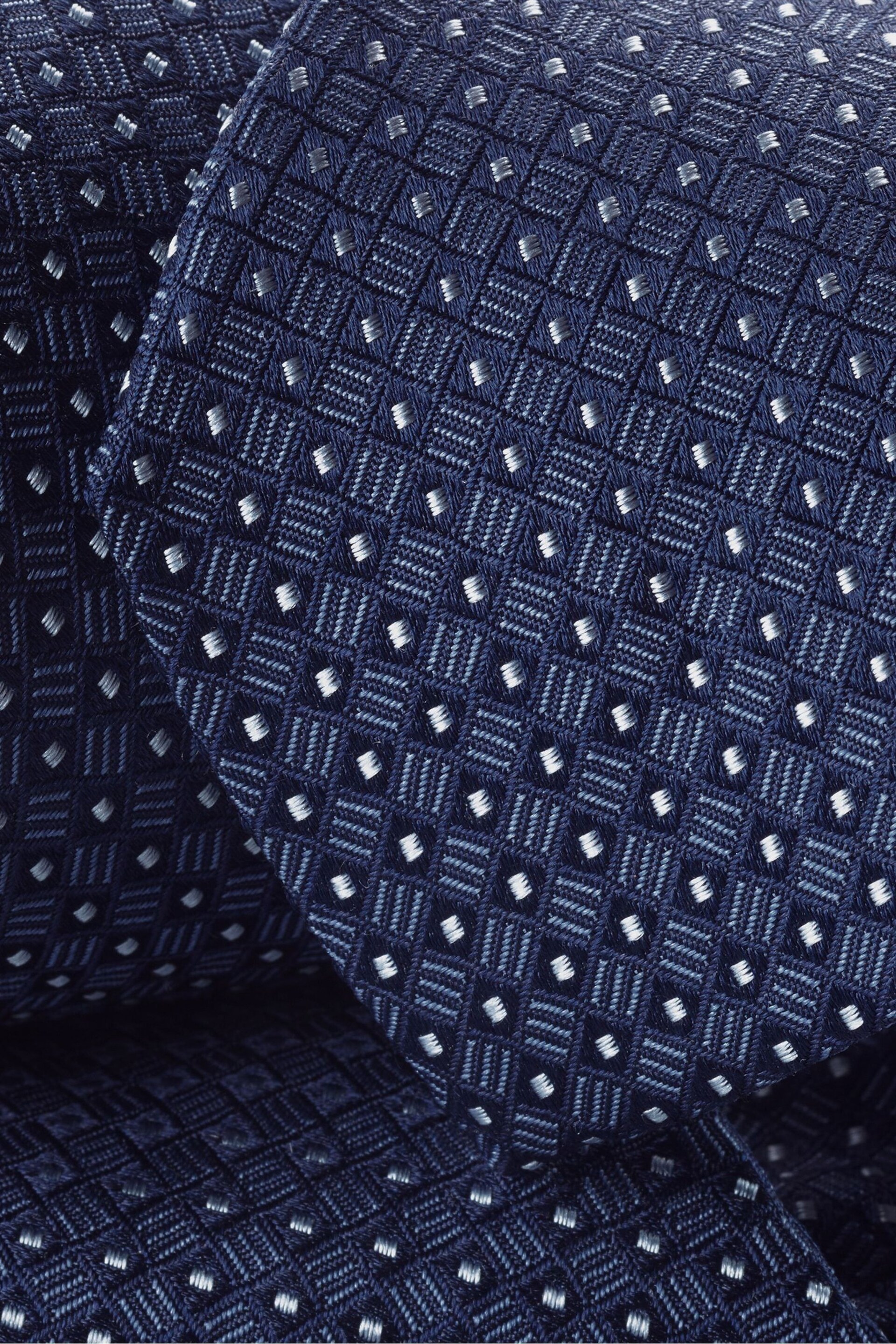 Charles Tyrwhitt Blue Semi Plain Silk Slim Tie - Image 2 of 2