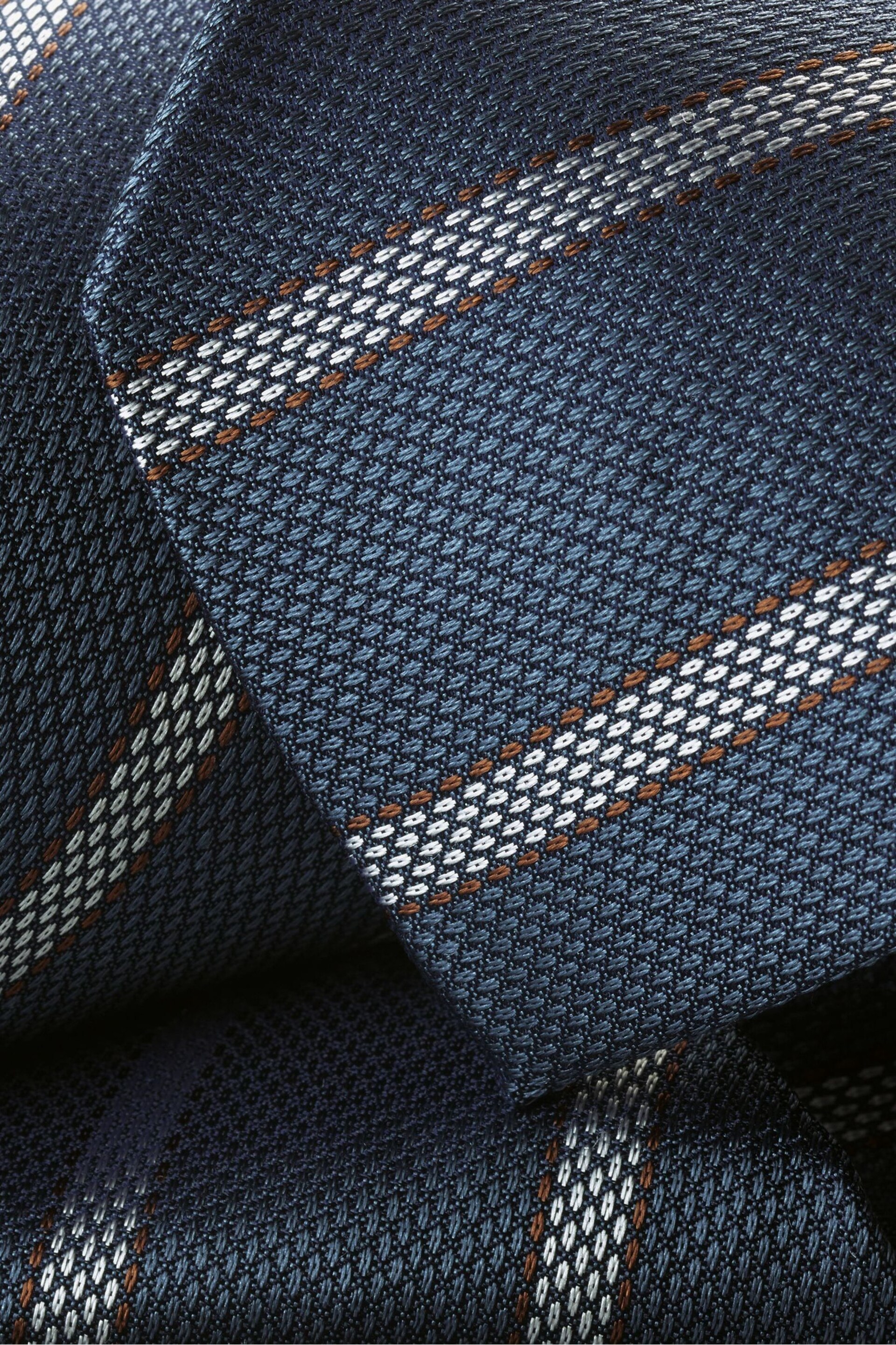 Charles Tyrwhitt Blue/Grey Silk Stripe Tie - Image 2 of 2