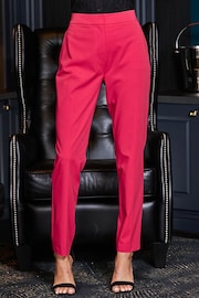 Sosandar Pink Tuxedo Trousers - Image 1 of 5