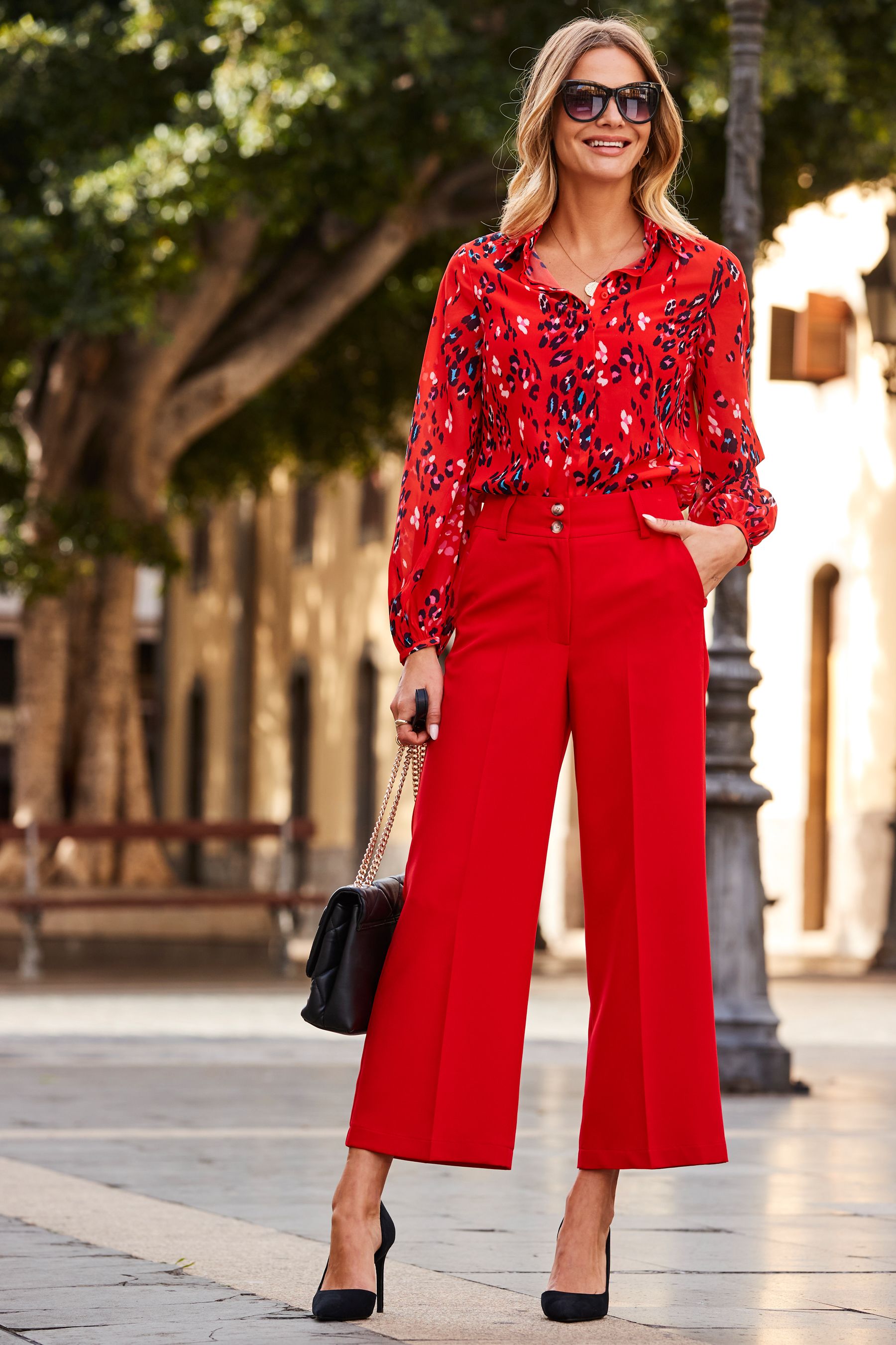 Formal culottes outfit deals