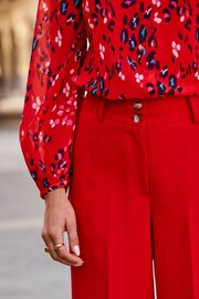 Sosandar Red Formal Culottes - Image 5 of 5